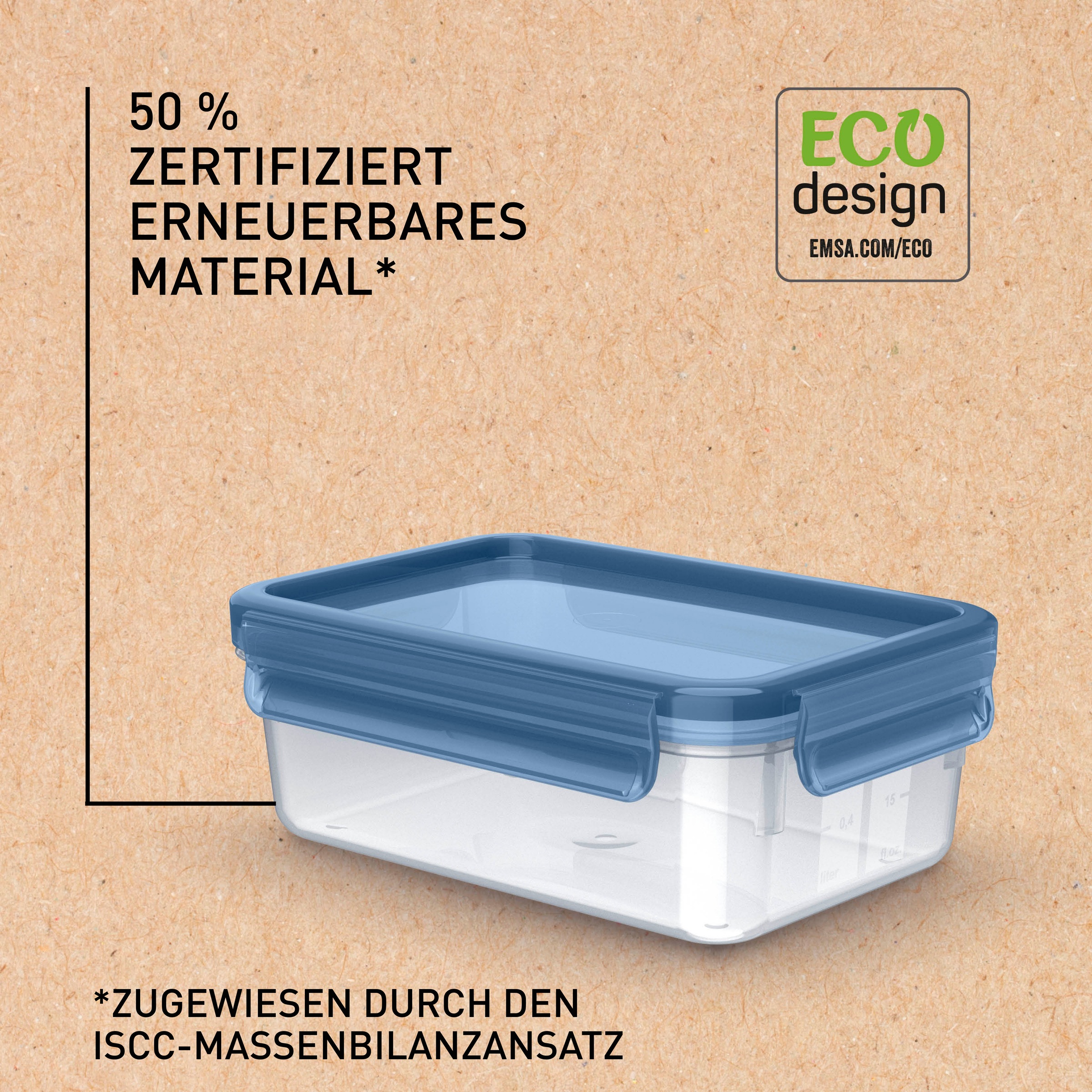 Emsa Frischhaltedose "Clip & Close Eco" 1 Stk. tlg. 100% dicht, mikrowellen günstig online kaufen