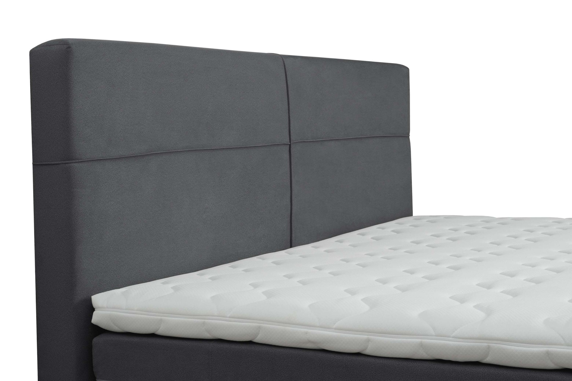 Home affaire Boxspringbett »Lucas, Doppelbett, Polsterbett, Federkernbett, Komforbett, 160,180 cm« inkl. Topper, zwei Bettkästen, Taschen-Federkernmatratze, Härtegrad 3