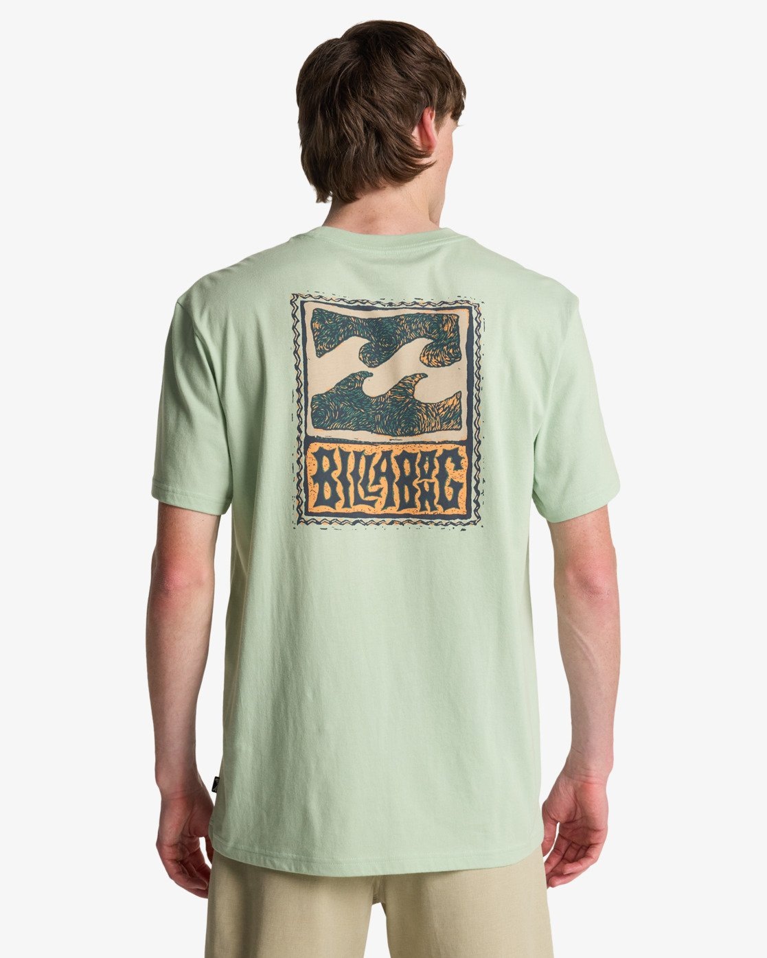 Billabong T-shirt à Manches Courtes Stamp Vintage Green 2XL Homme 2