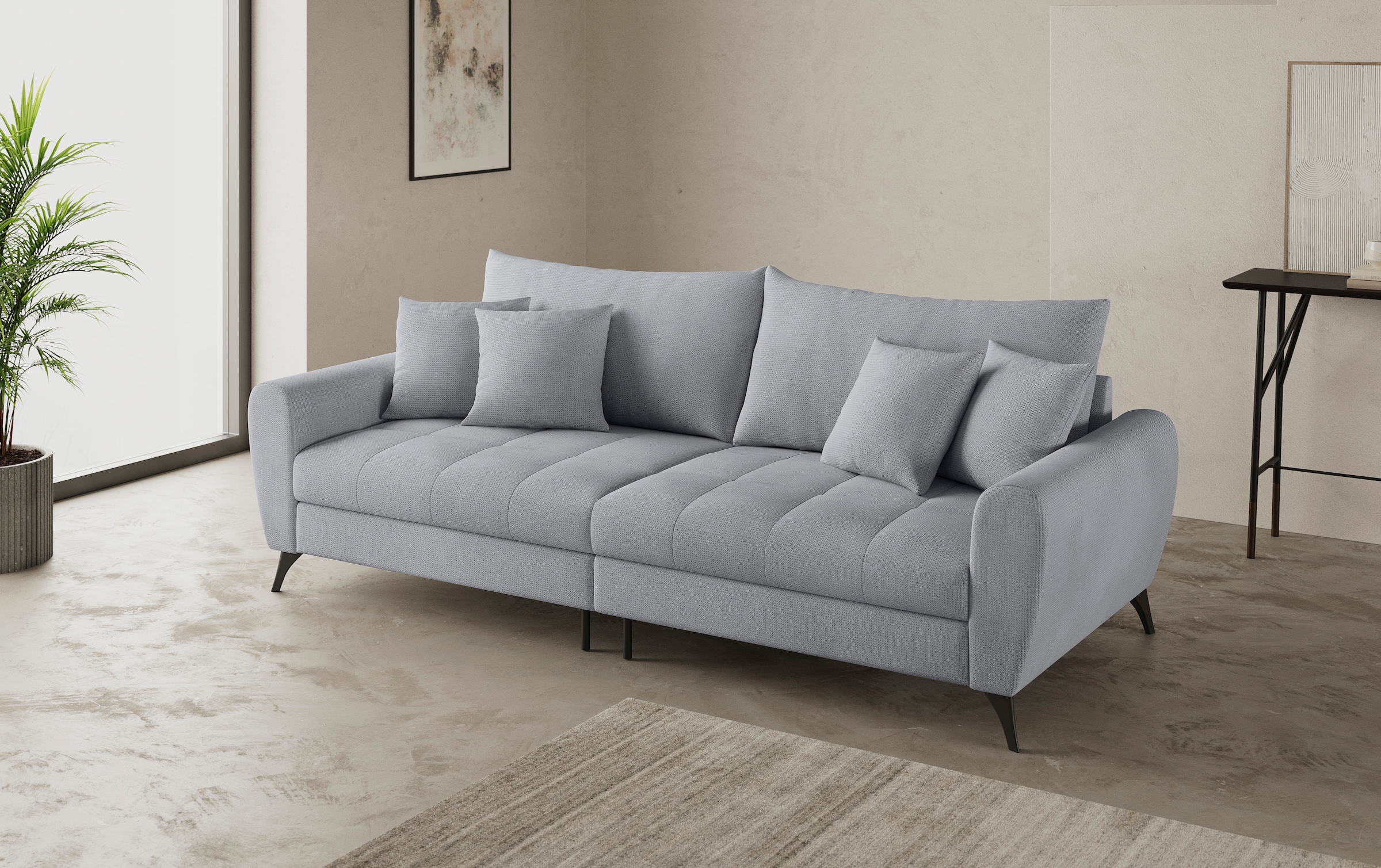 Mr. Couch Big-Sofa »Blackburn II«, Wahlweise mit Kaltschaumpolsterung bis 140 kg belastbar