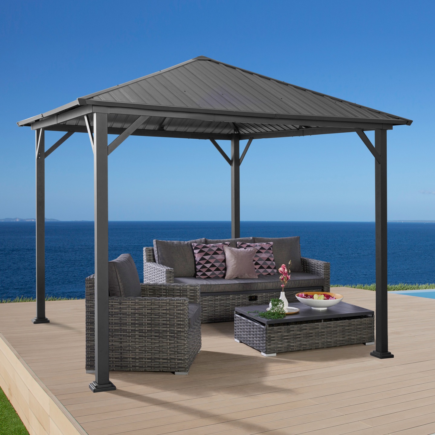 KONIFERA Pavillon-Ersatzdach, für "Samos", BxT: 300x300 cm günstig online kaufen