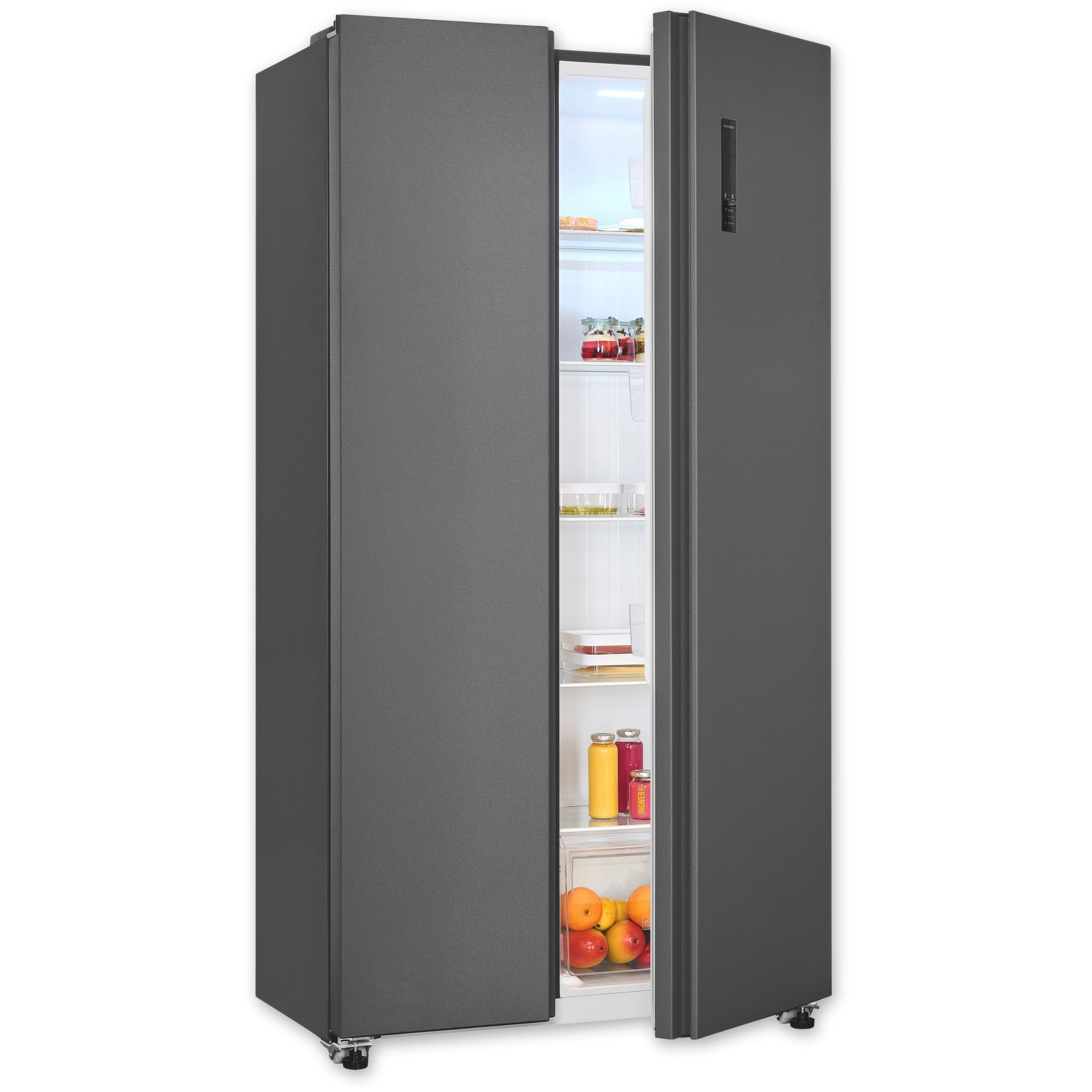 exquisit Side-by-Side »SBS46-040E anthrazit« 177 cm hoch 91 cm breit