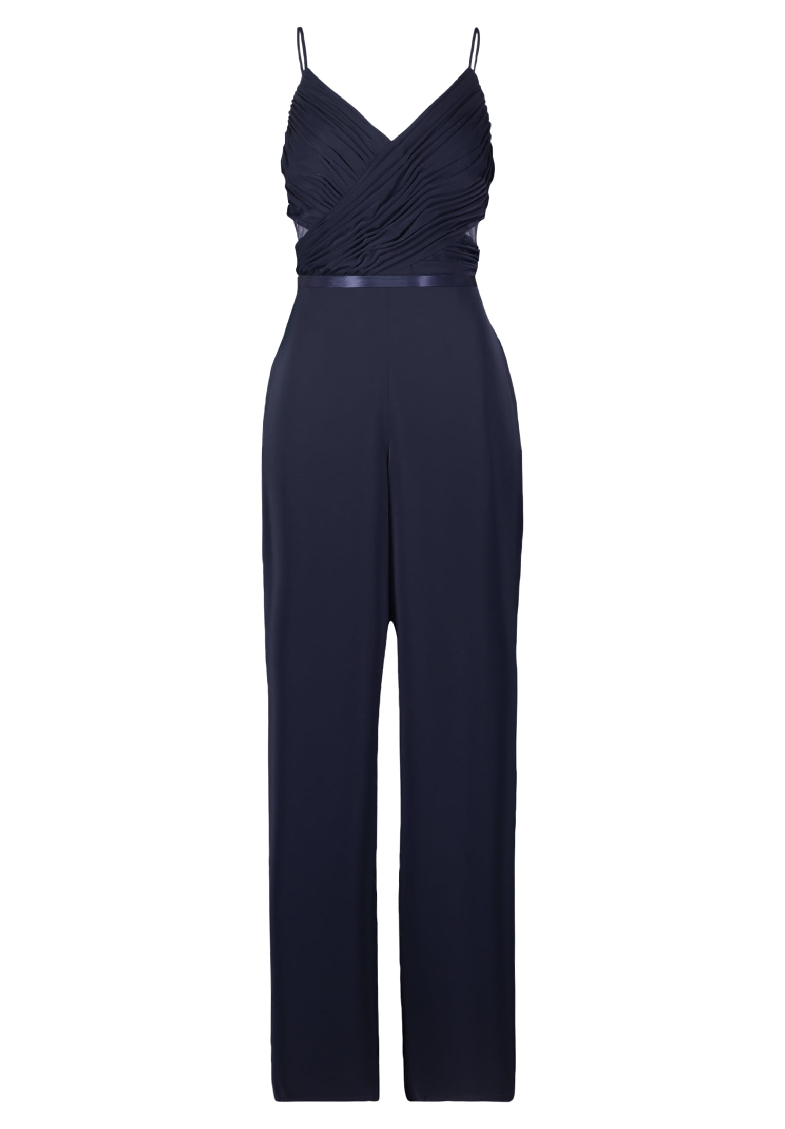 Vera Mont Overall »Vera Mont Jumpsuit mit V-Ausschnitt«, (1 tlg.), Materialmix
