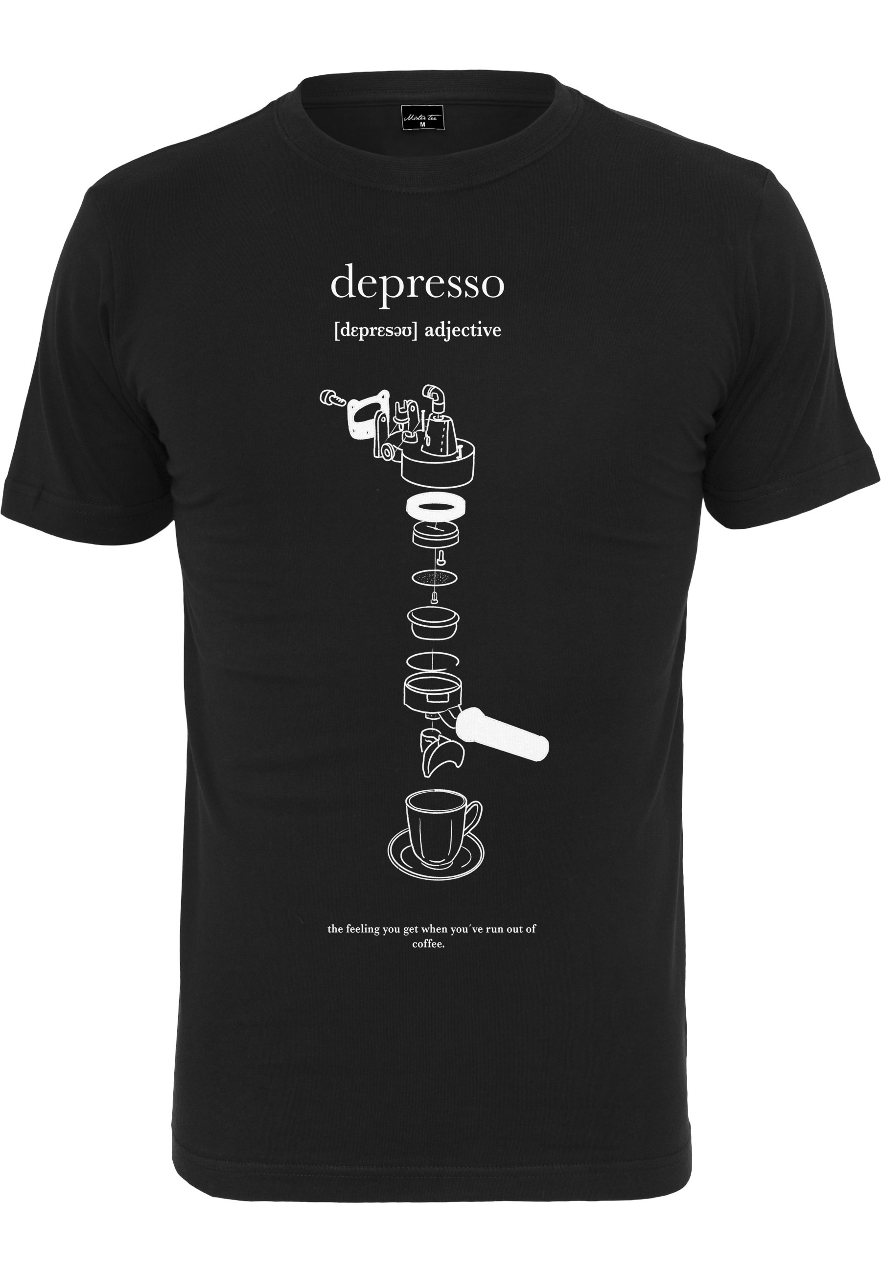 MisterTee Kurzarmshirt "MisterTee Herren Depresso Tee" 1