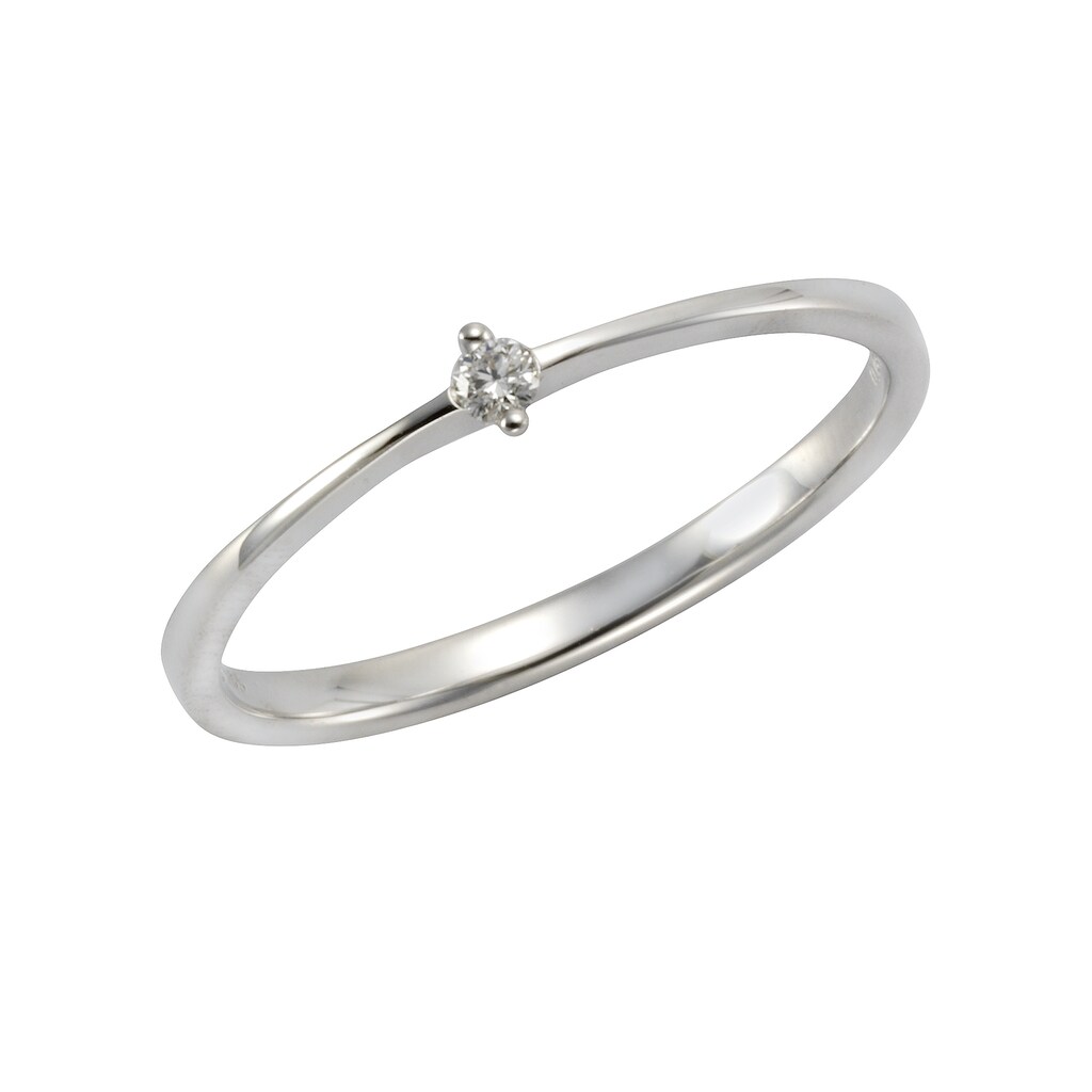 Orolino Fingerring »585 Weißgold Brillant 0,04ct.«