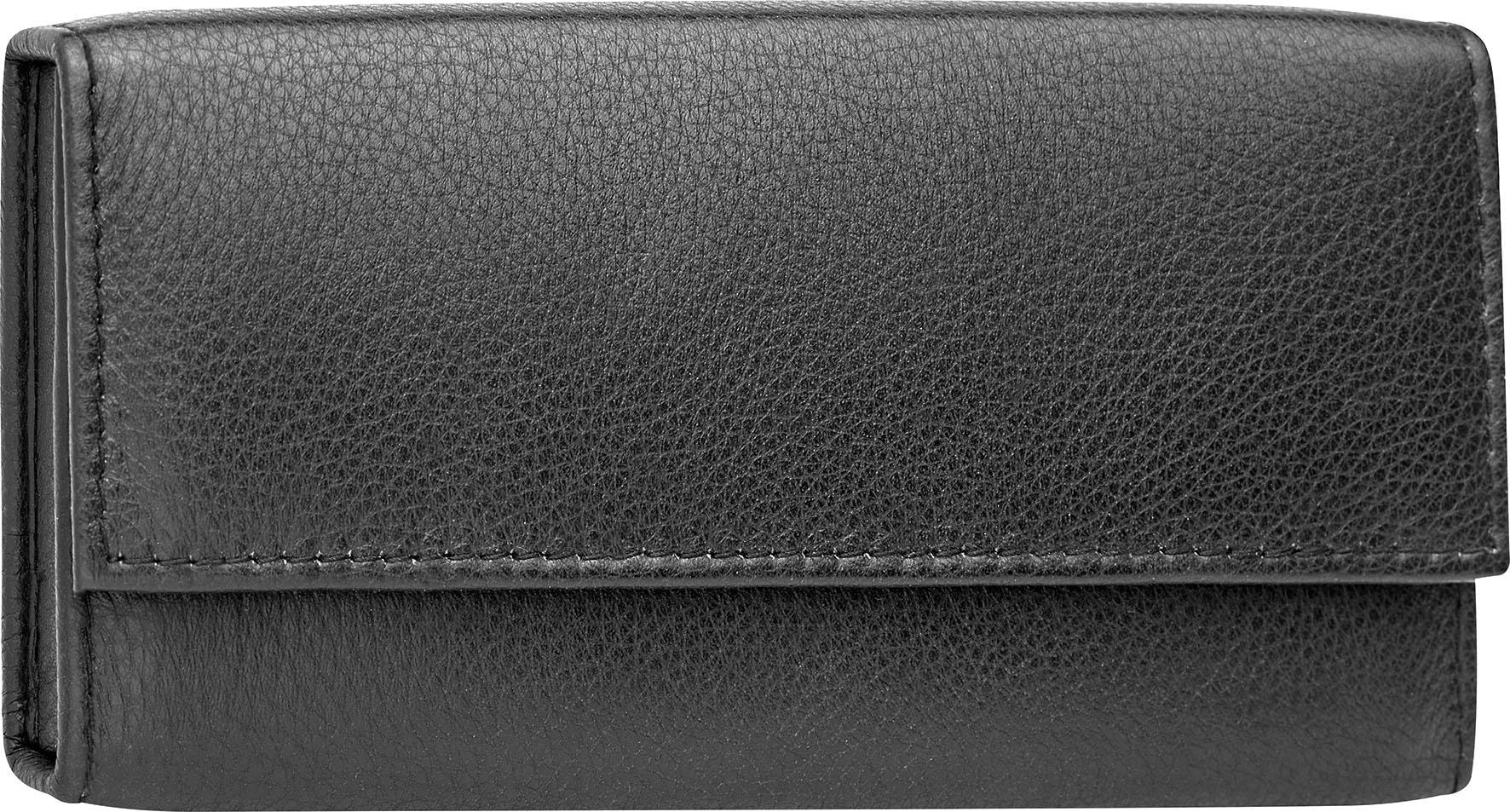 ERBE Maniküre-Etui »Wickel-Lederetui mit Druckknopf«, (5 tlg.), bestückt mit Solinger Premium Stahlwaren