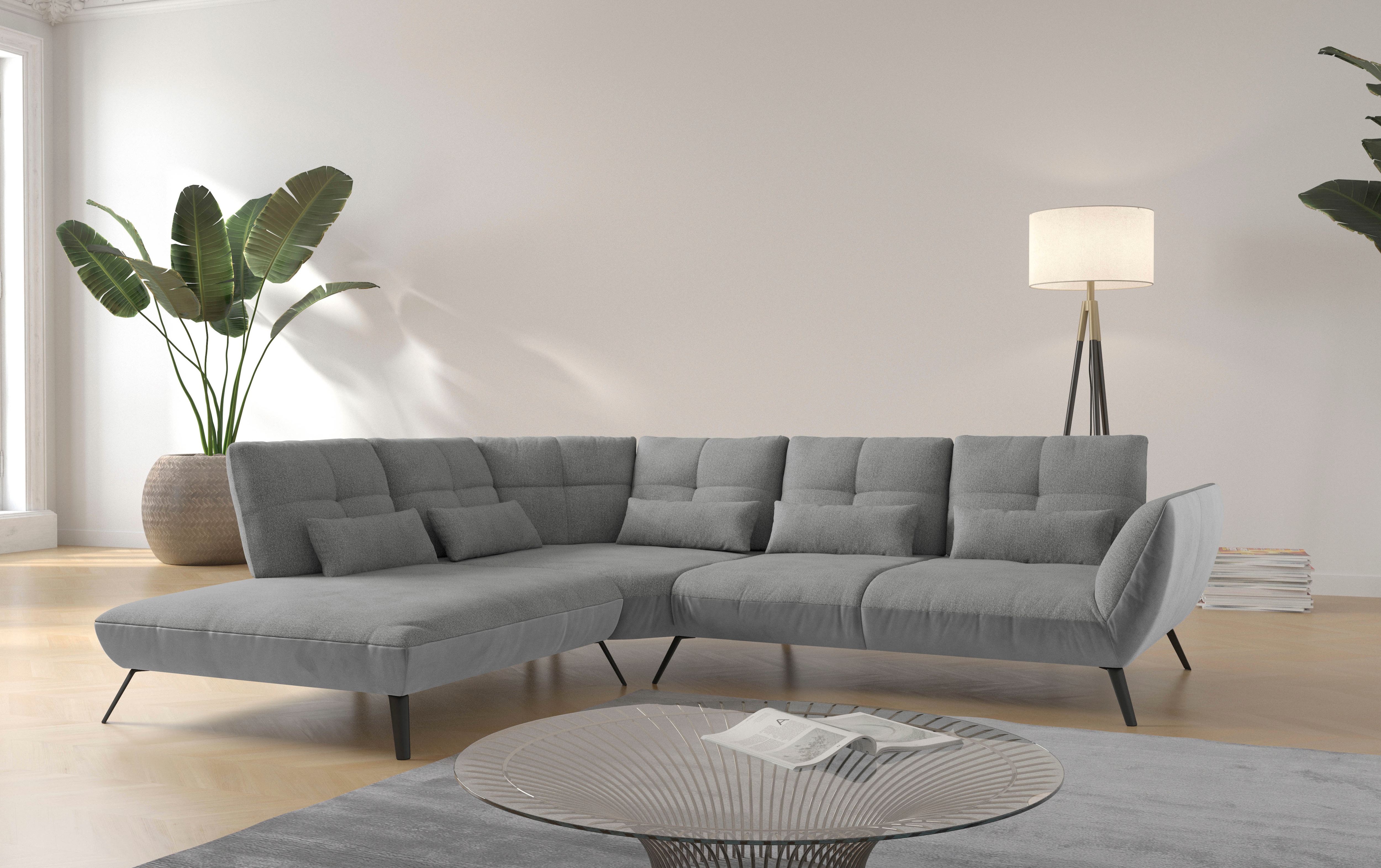OTTO home Ecksofa "Mikado L-Form" inkl. Sitztiefenverstellung und Armteilverstellung