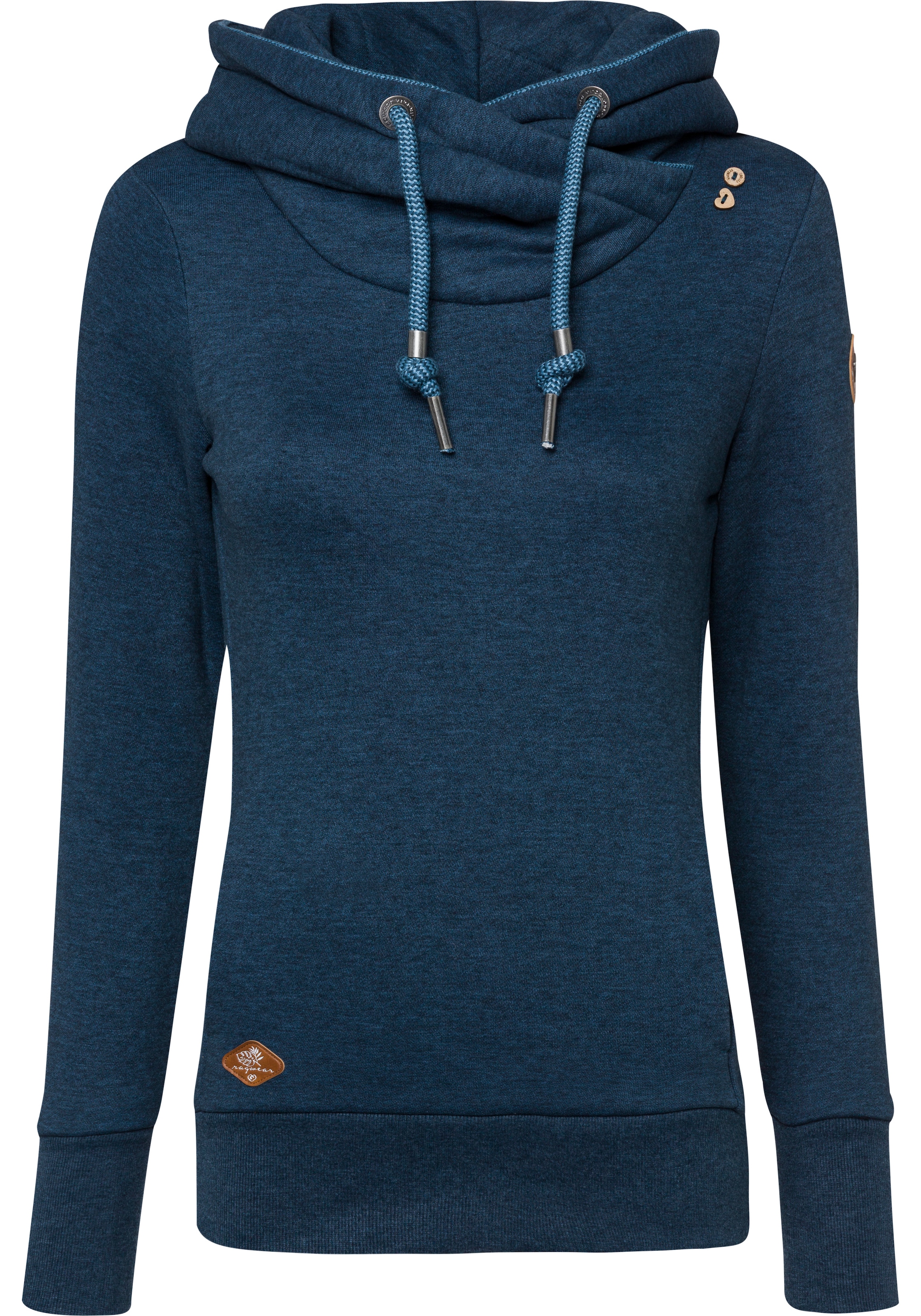 Ragwear Kapuzensweatshirt »GRIPYBUTTON«, Sweater mit rustikalen Kordel-Akzenten
