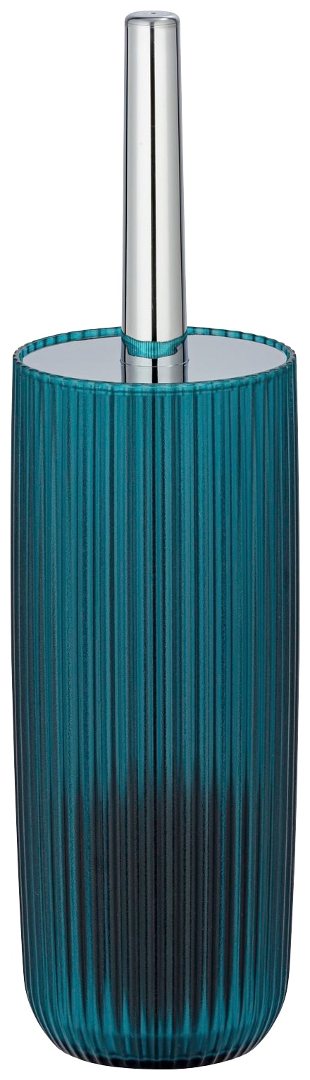 WC-Garnitur WENKO, H:36,5cm L:10cm, blau, Kunststoff, Reinigungsbürsten, "Agropoli"
