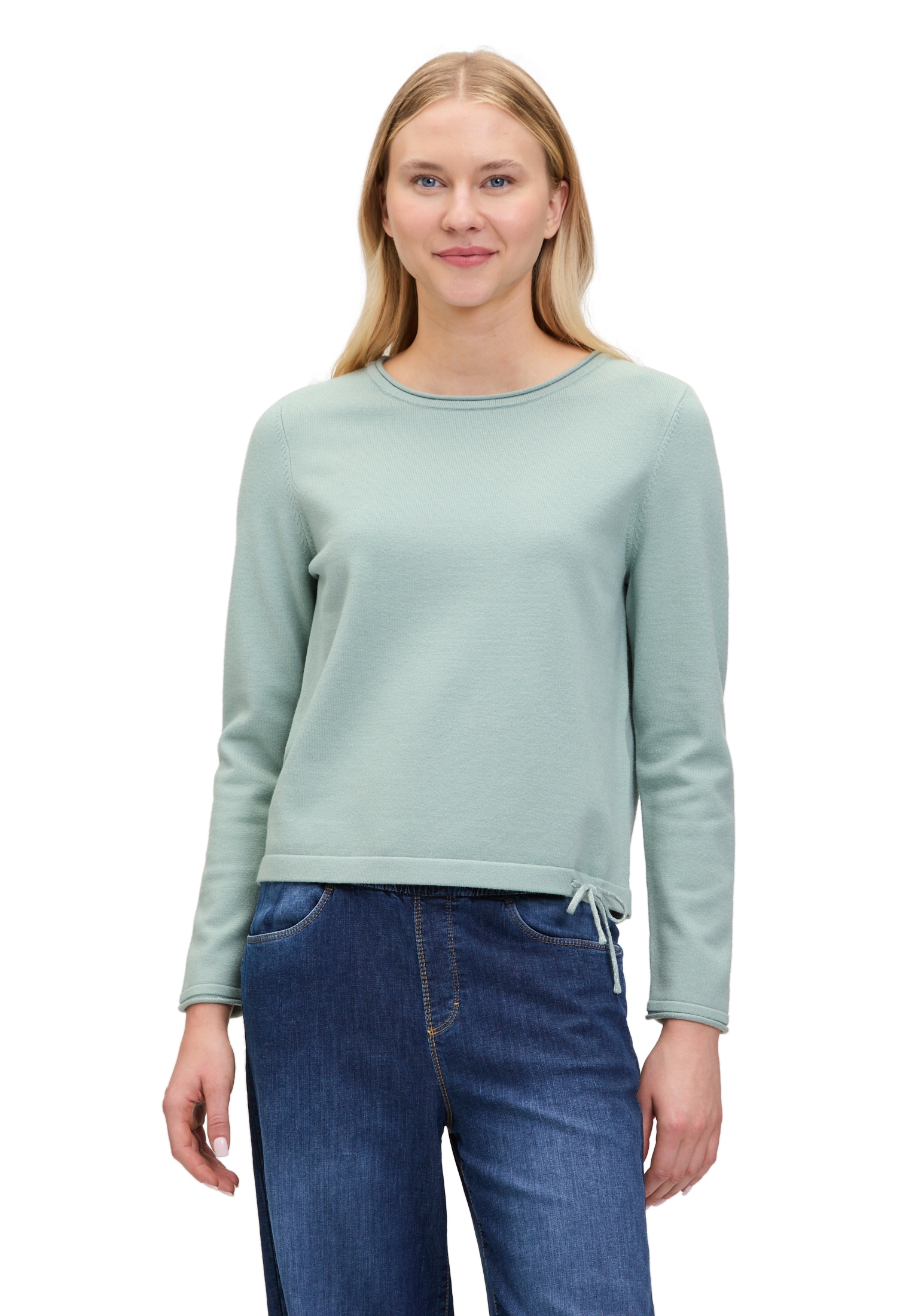 Cartoon Strickpullover "Cartoon Damen Strickpullover mit Rundhalsausschnitt günstig online kaufen