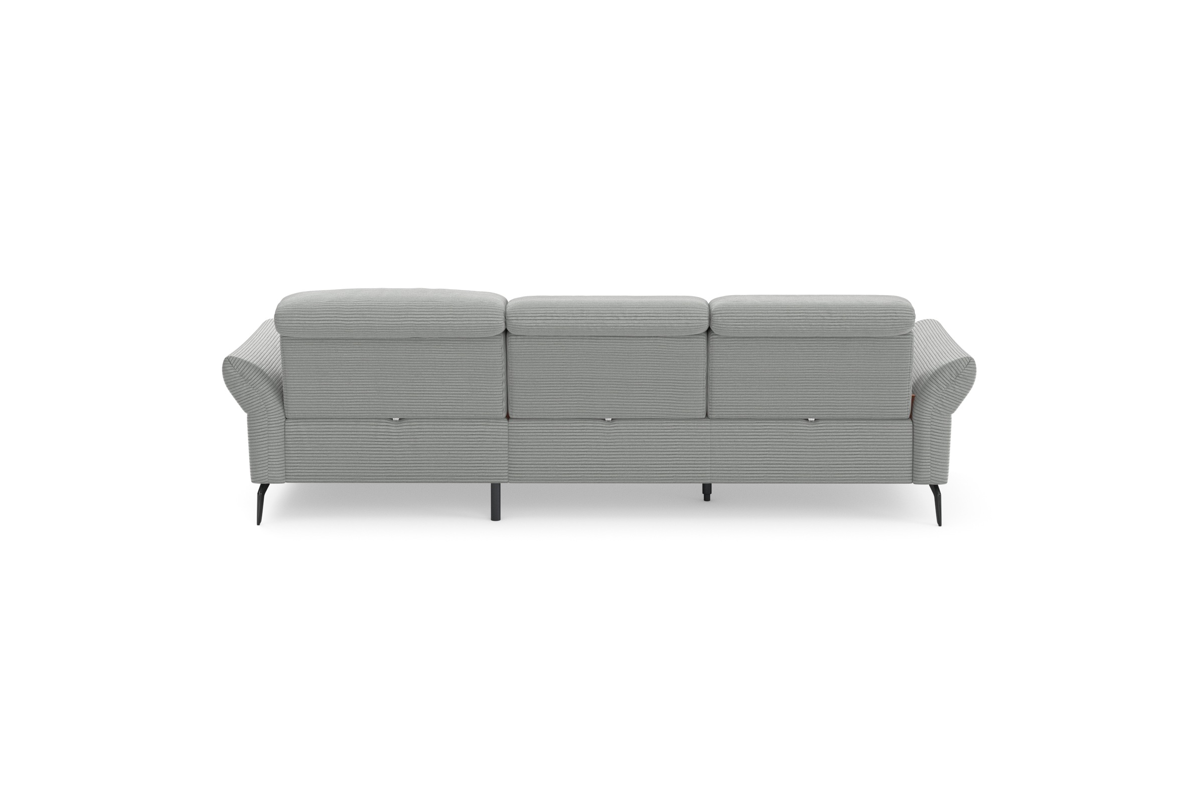 INOSIGN Ecksofa »Coco L-Form«, Sitztiefen-, Arm- und Kopfteilverstellung, Cord-Bezug, Fußhöhe 15 cm