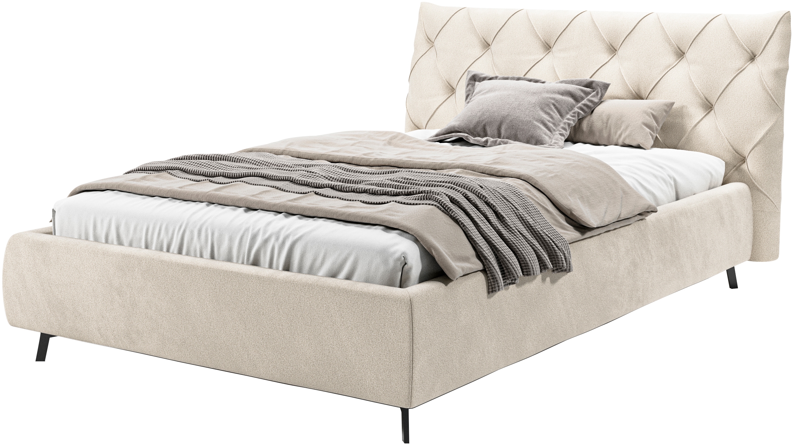 Home affaire "Elloree, in 4 Breiten bis 200cm, auch in Leder" Kopfteilhöhe 105 cm, belastbar bis 280 kg, auch in Überlänge 220cm