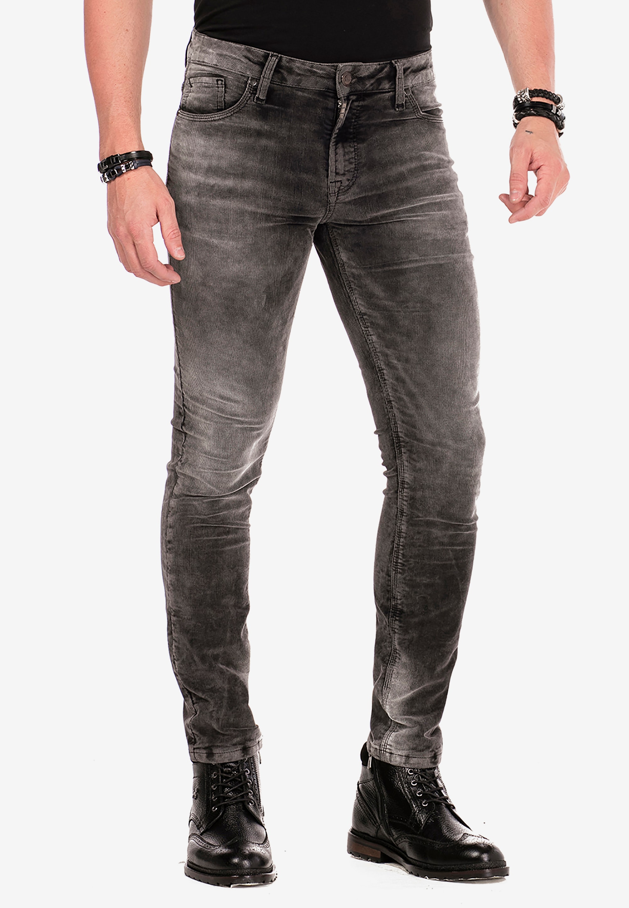 Cipo & Baxx 5-Pocket-Jeans, Cordhose in Slim Fit