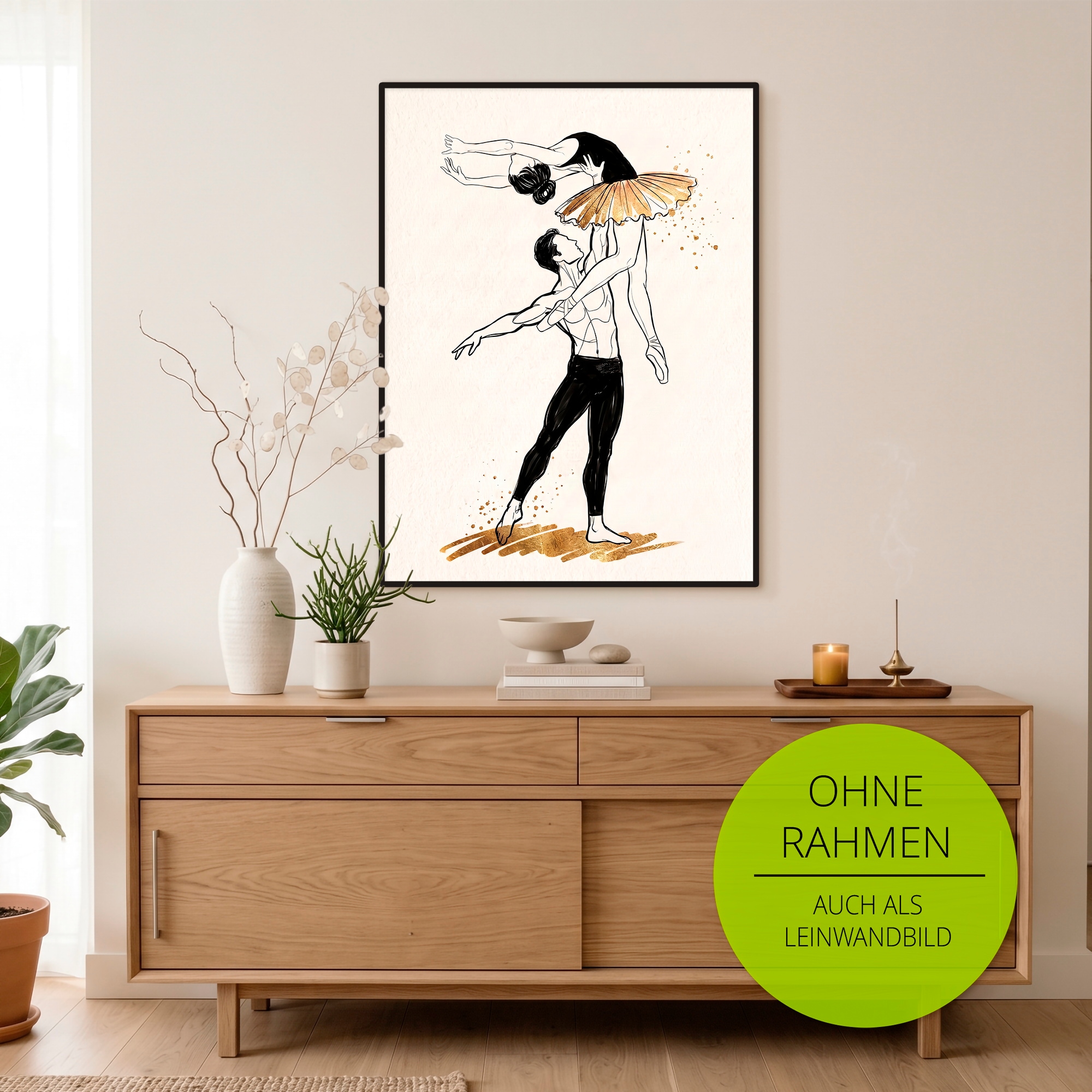 OTTO home Wandbild »Ballet I« Tanz 1 Stk. tlg. als Poster oder Leinwandbild in versch. Größen