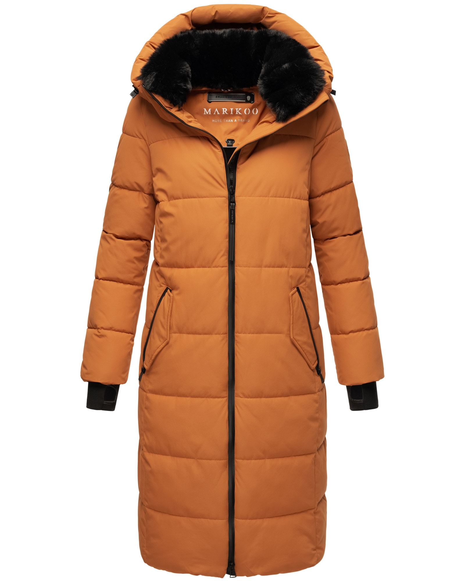 Marikoo Steppjacke »Zuraraa XVI«, langer Winter Mantel gesteppt