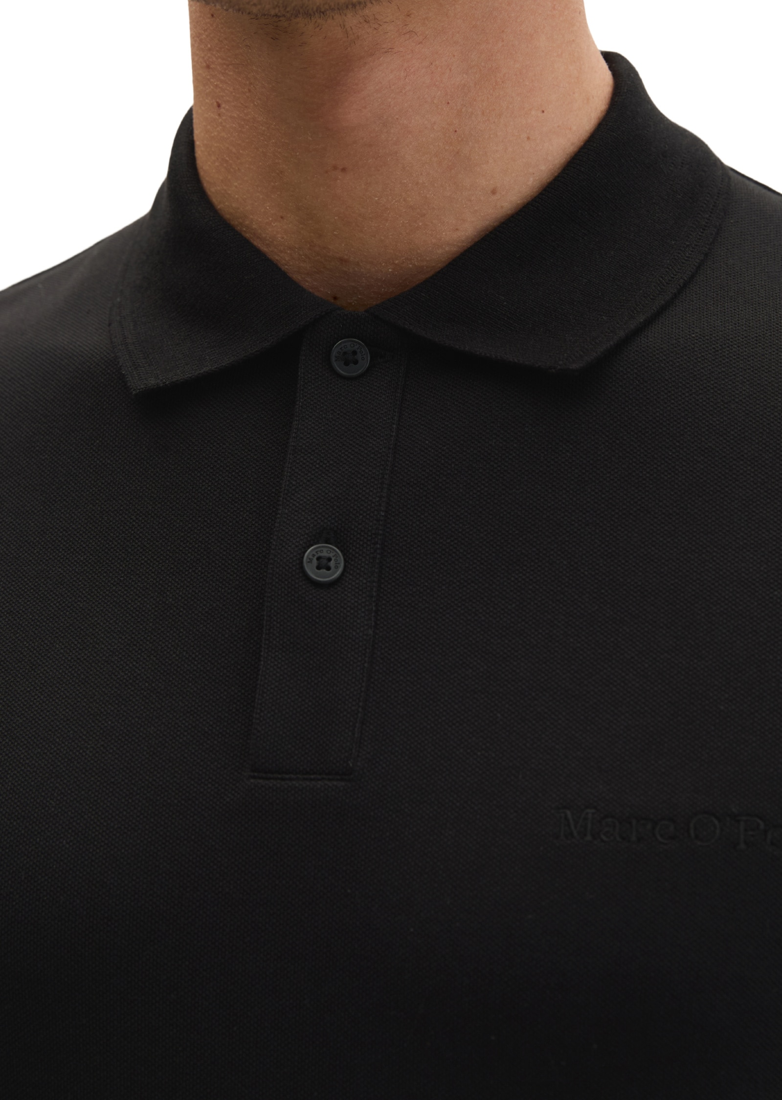 Marc O'Polo Poloshirt »aus mittelschwerem Bio-Baumwoll-Viskose-Mix«