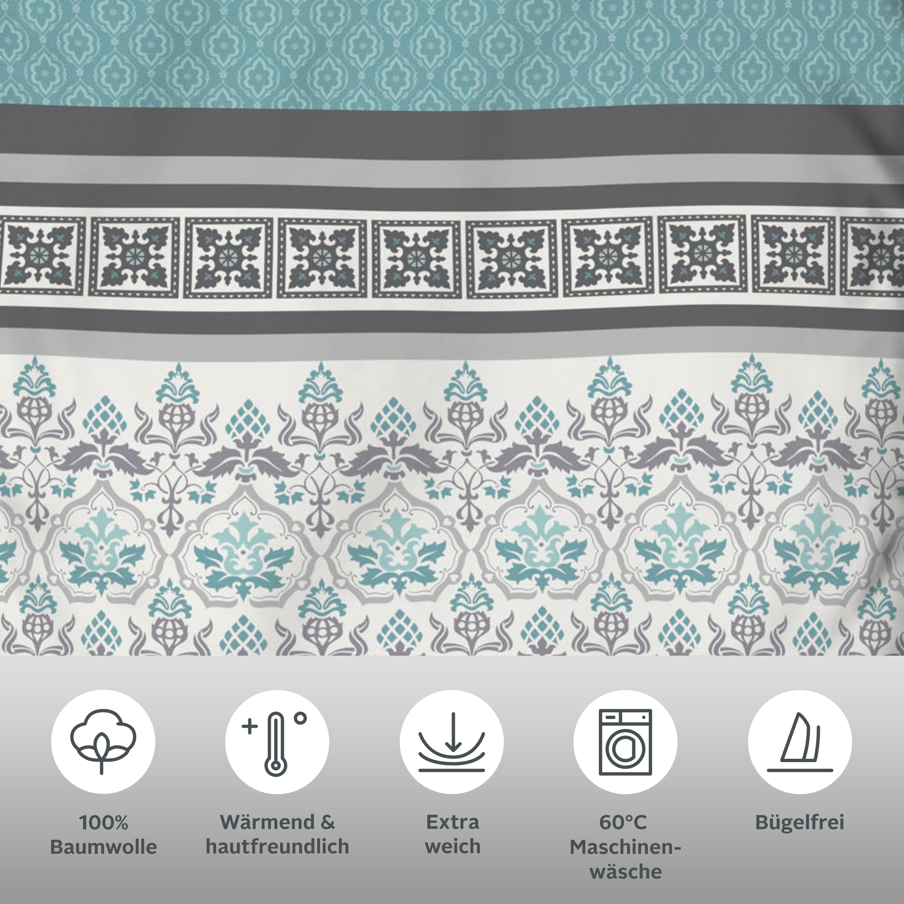 Thumbnail - Home affaire Bettwäsche "Cremona" romantische Bettwäsche in verschiedenen Qualitäten, ab Gr. 135x200 cm