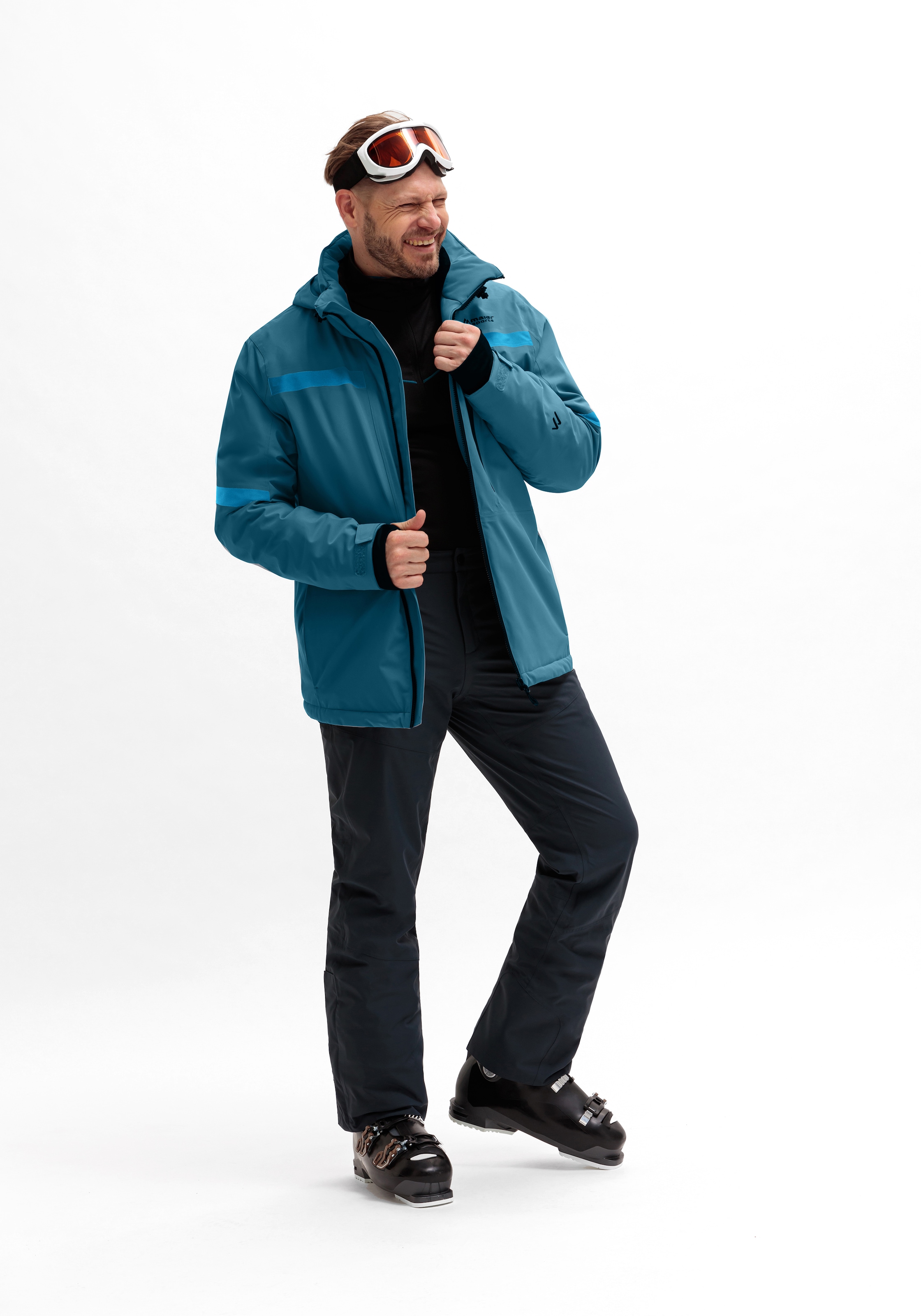 Maier Sports Skijacke »Lanciano M« Herren Winterjacke wattiert u. wasserdicht