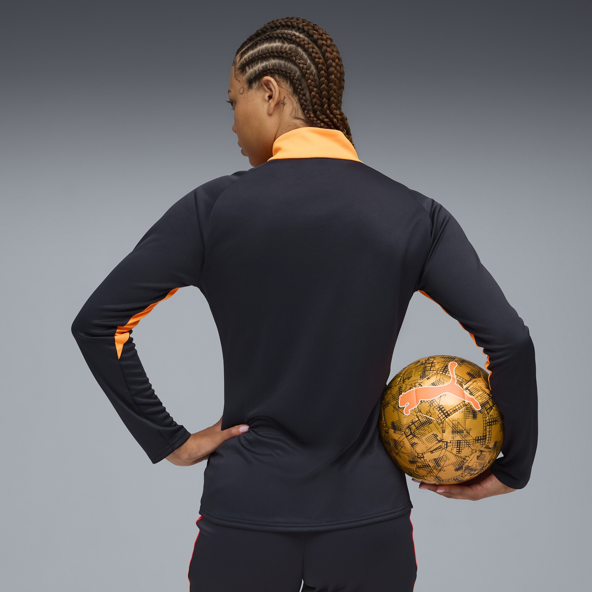 PUMA Trainingsjacke »IndividualBLAZE Fußballtop mit viertellangem Reißverschluss«