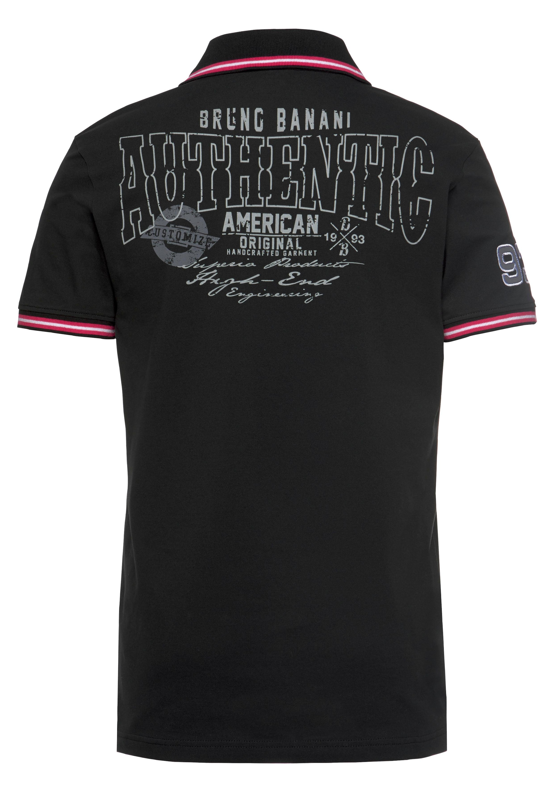 Bruno Banani Poloshirt, Kurzarm, körpernahe Passform, aus Baumwollmischung