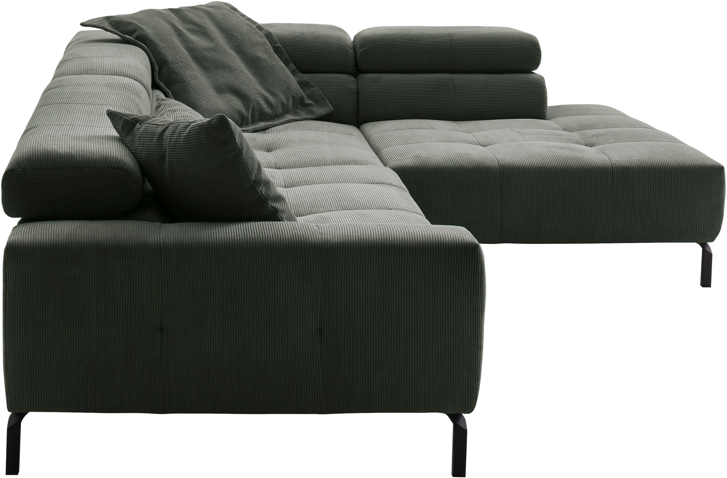 Places of Style Kampinė sofa »Cleveland L-Form incl. Kopfteilverstellung plotis 311 cm« patogi Elektrinis Sitzvorzug