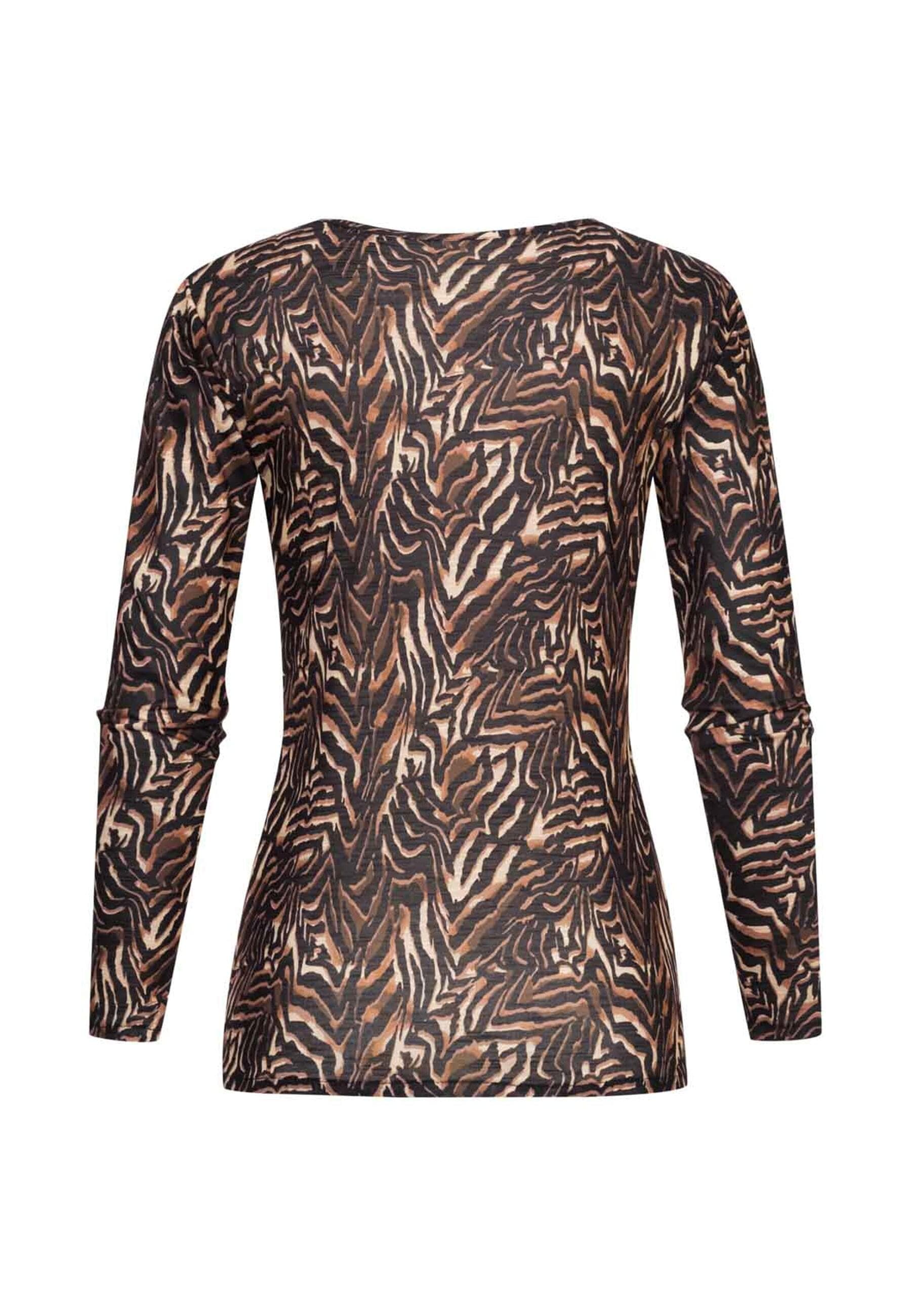 CLOUD 5IVE Longsleeve »CLOUD 5IVE Langarm Shirt Longsleeve mit Animal Print«, (1 tlg.)