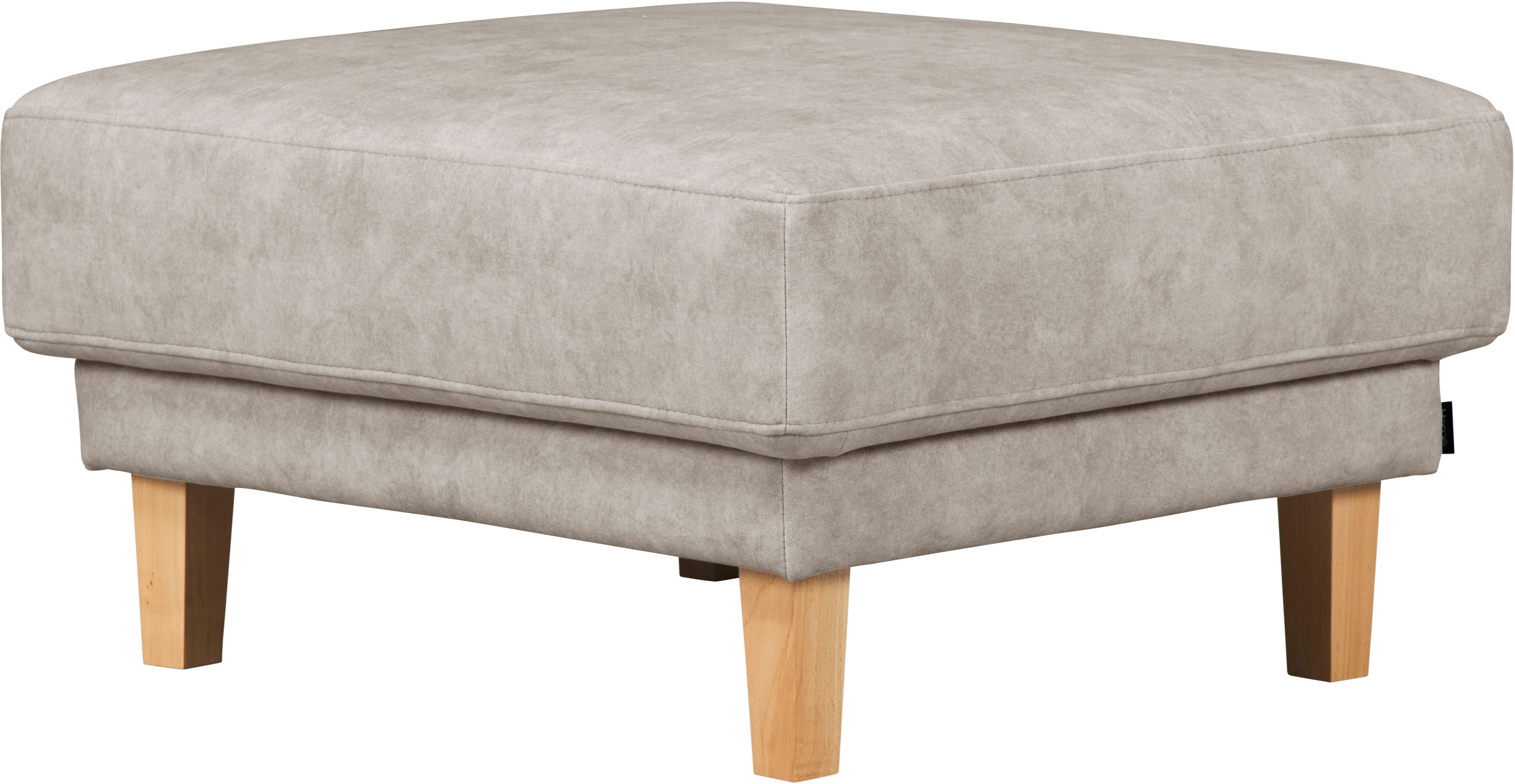 OTTO home Polsterhocker "TRIPLO passend zur Serie, Maße B/T/H: 82/72/46 cm" mit Wellenunterfederung, in hochwertiger Verarbeitung