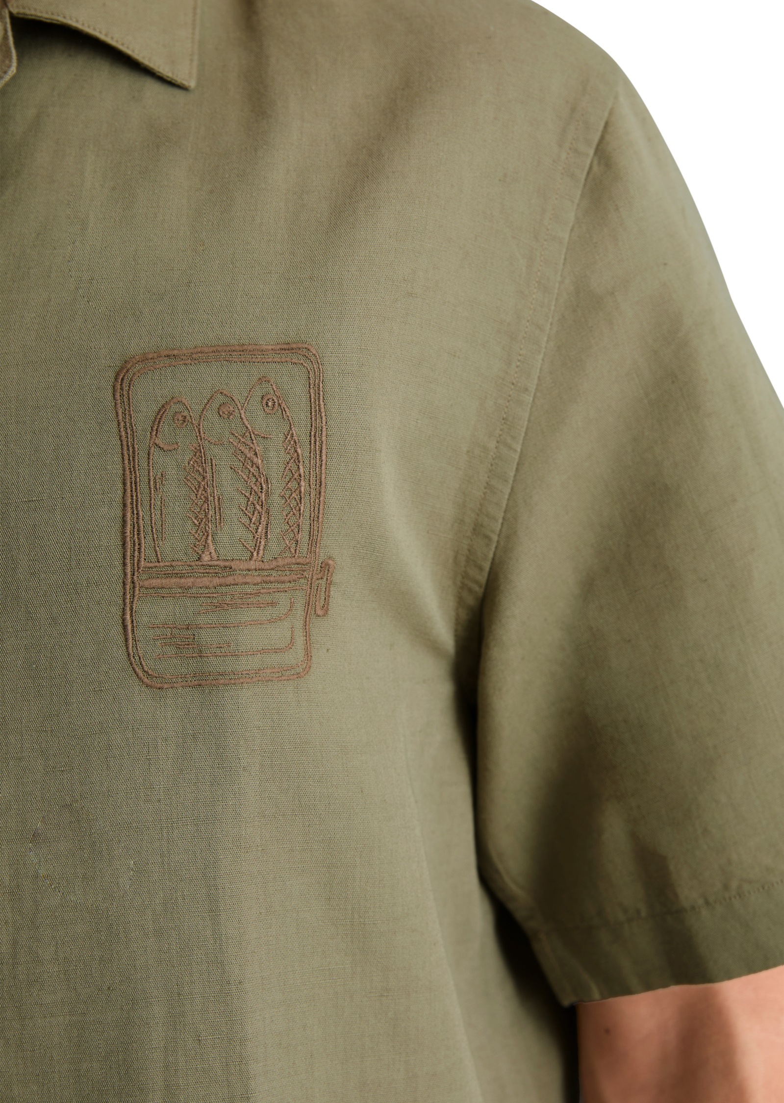 Marc O'Polo DENIM Kurzarmhemd »aus Leinen und Bio-Baumwolle«