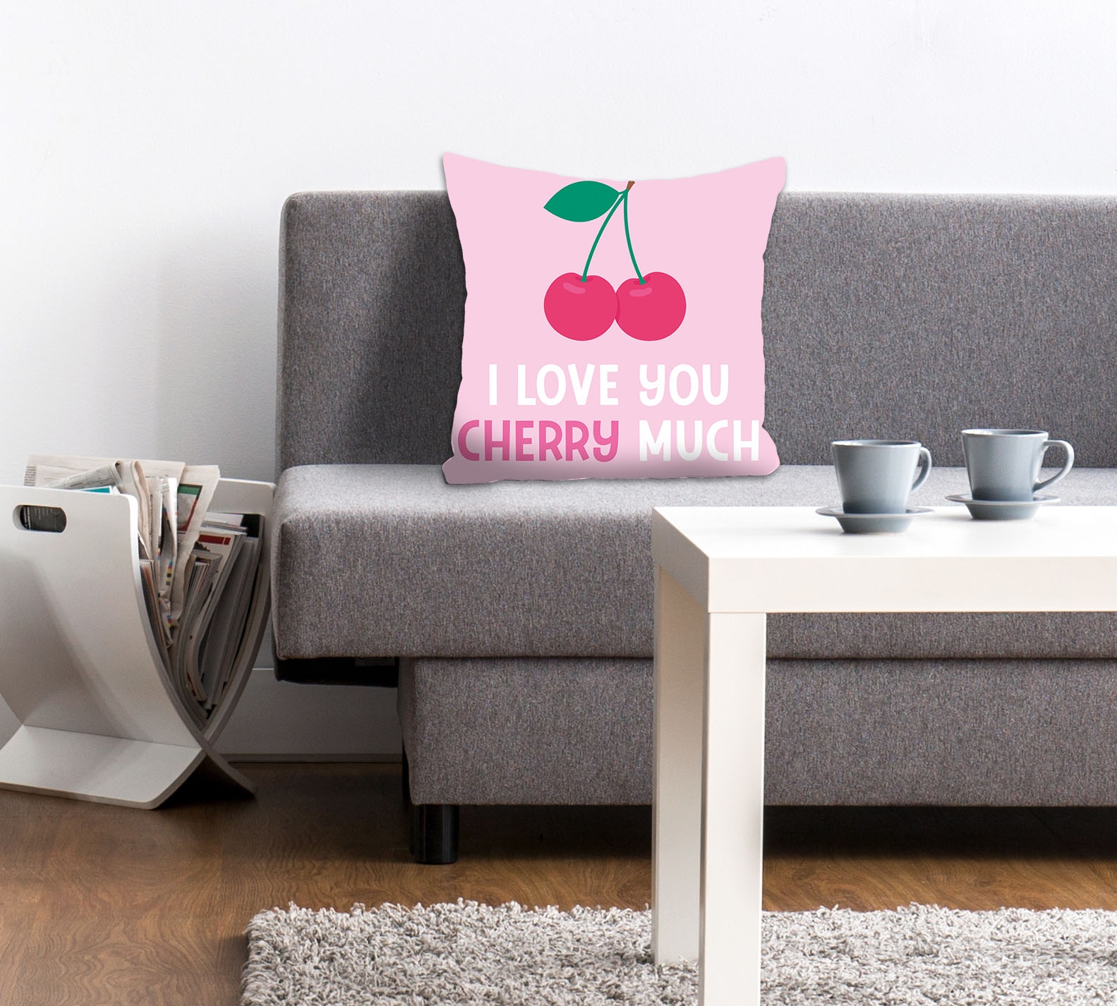 queence Dekokissen "I LOVE YOU CHERRY MUCH" Kissenhülle ohne Füllung, 1 Stü günstig online kaufen