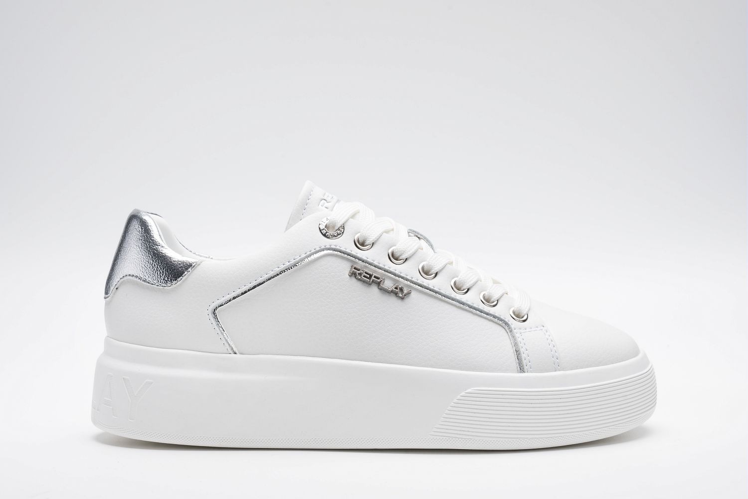 Thumbnail - Replay Plateausneaker Freizeitschuh, Schnürschuh, Halbschuh mit Label