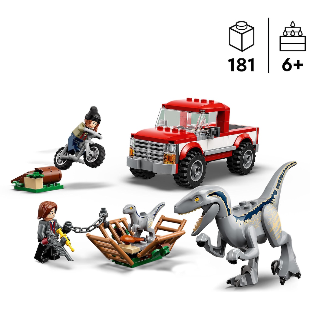 LEGO® Konstruktionsspielsteine »Blue & Beta in der Velociraptor-Falle (76946), LEGO® Jurassic World«, (181 St.)