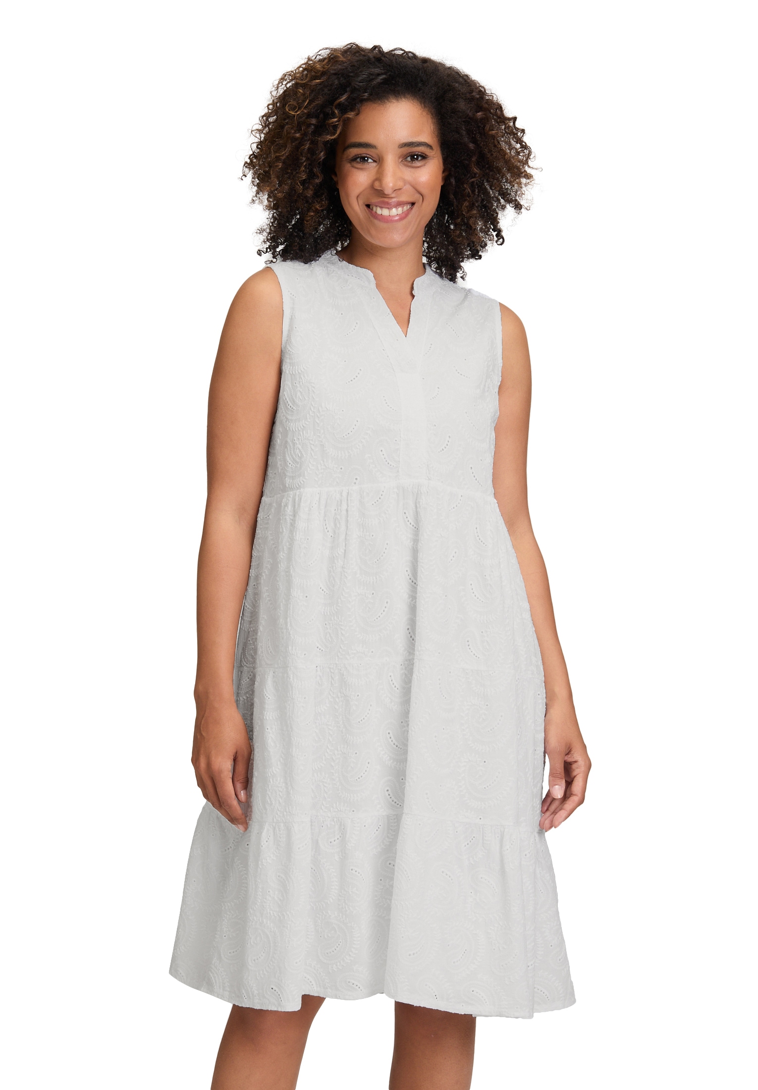 Cartoon Spitzenkleid "Cartoon Damen Sommerkleid Spitzenkleid mit Lochmuster günstig online kaufen