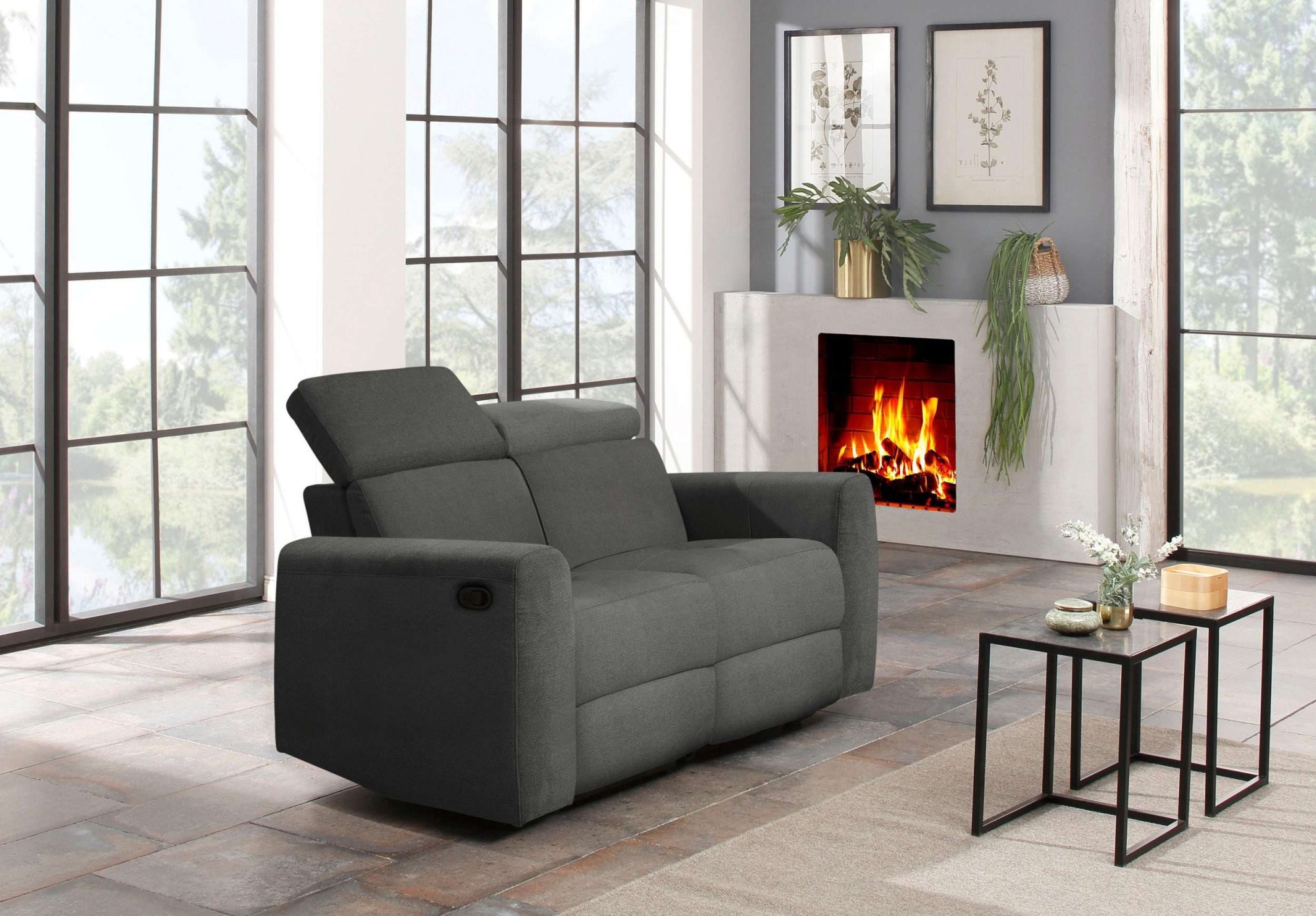Home affaire 2-Sitzer »Sentrano«, 152 cm, man. o. elektr. Relaxfunktion und USB/Kopfverstellung