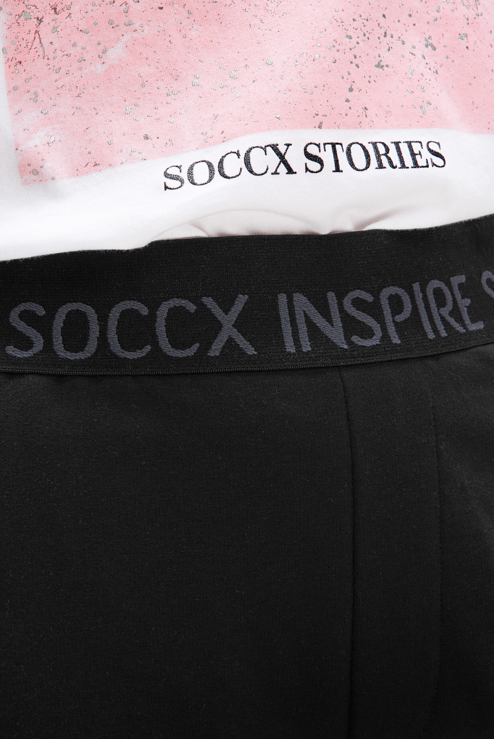 SOCCX Schlupfhose  mit Elastikbund