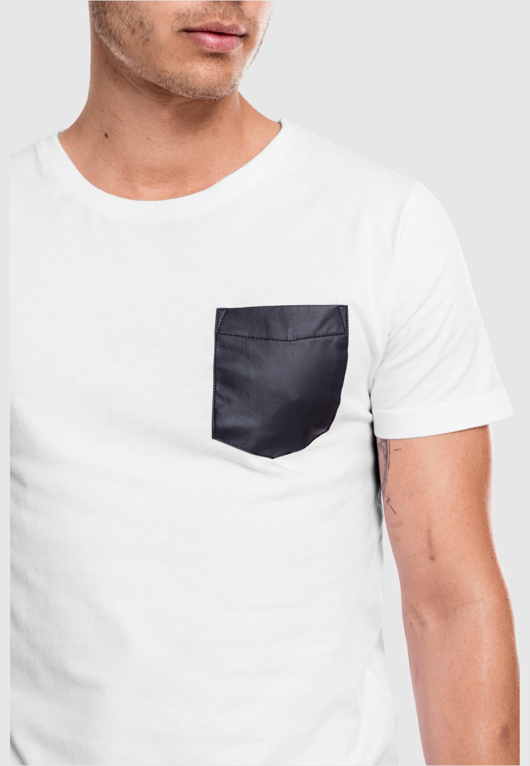 URBAN CLASSICS T-Shirt »Urban Classics Herren Synthetic Leather Pocket Tee«, (1 tlg.)