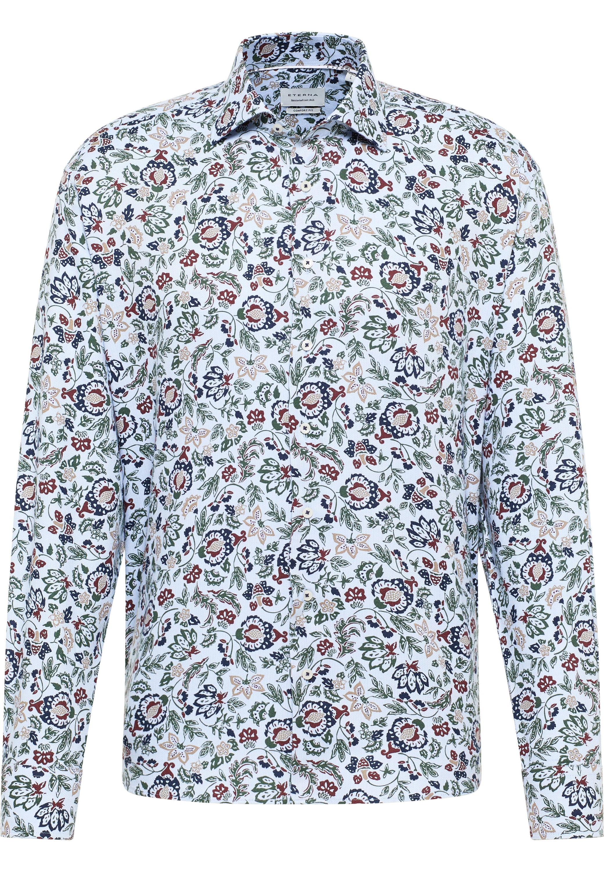 Eterna Langarmhemd »COMFORT FIT«, EASY IRON (bügelleicht)