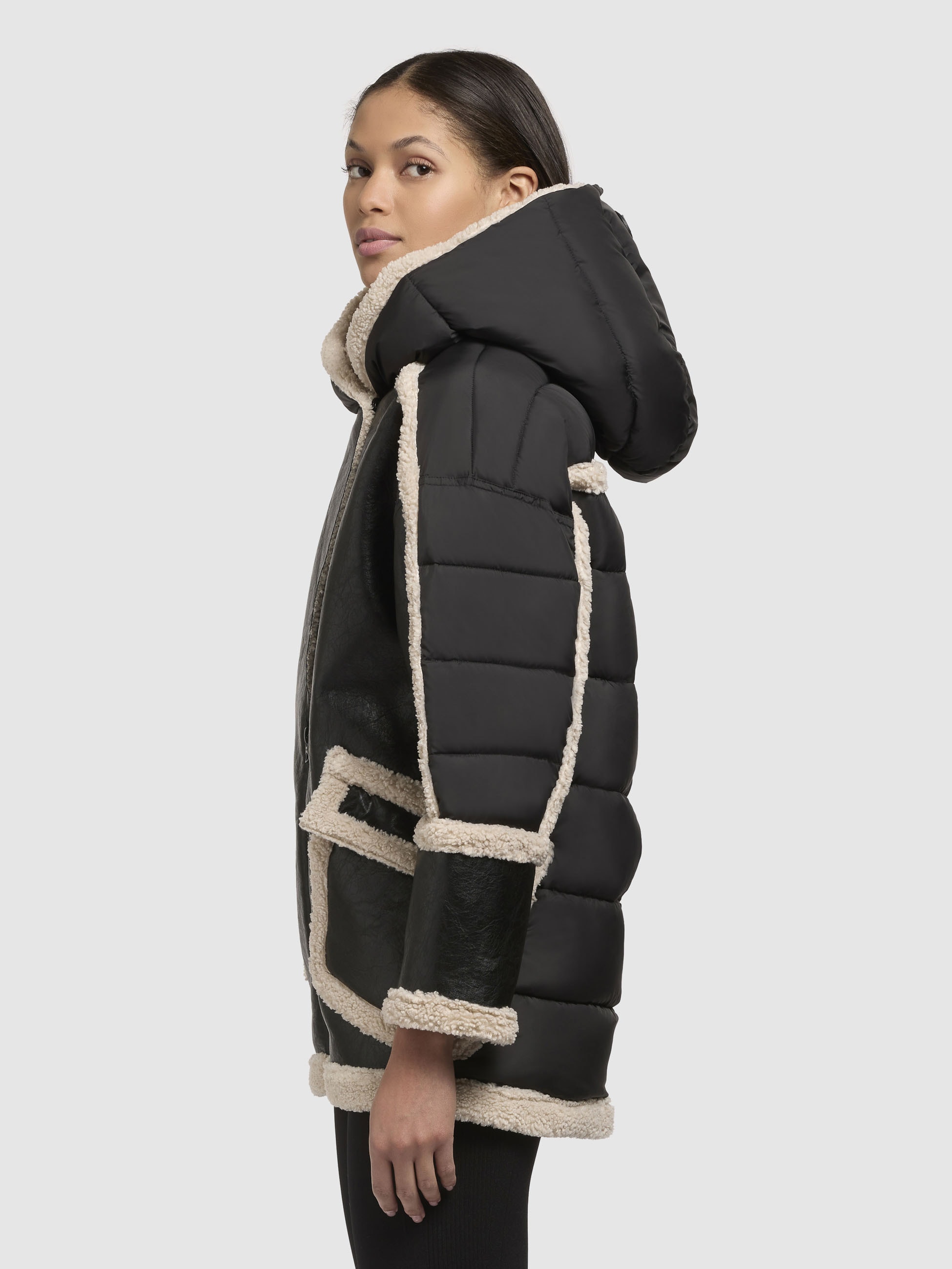 khujo Lederimitatjacke »KATY«, mit Kapuze