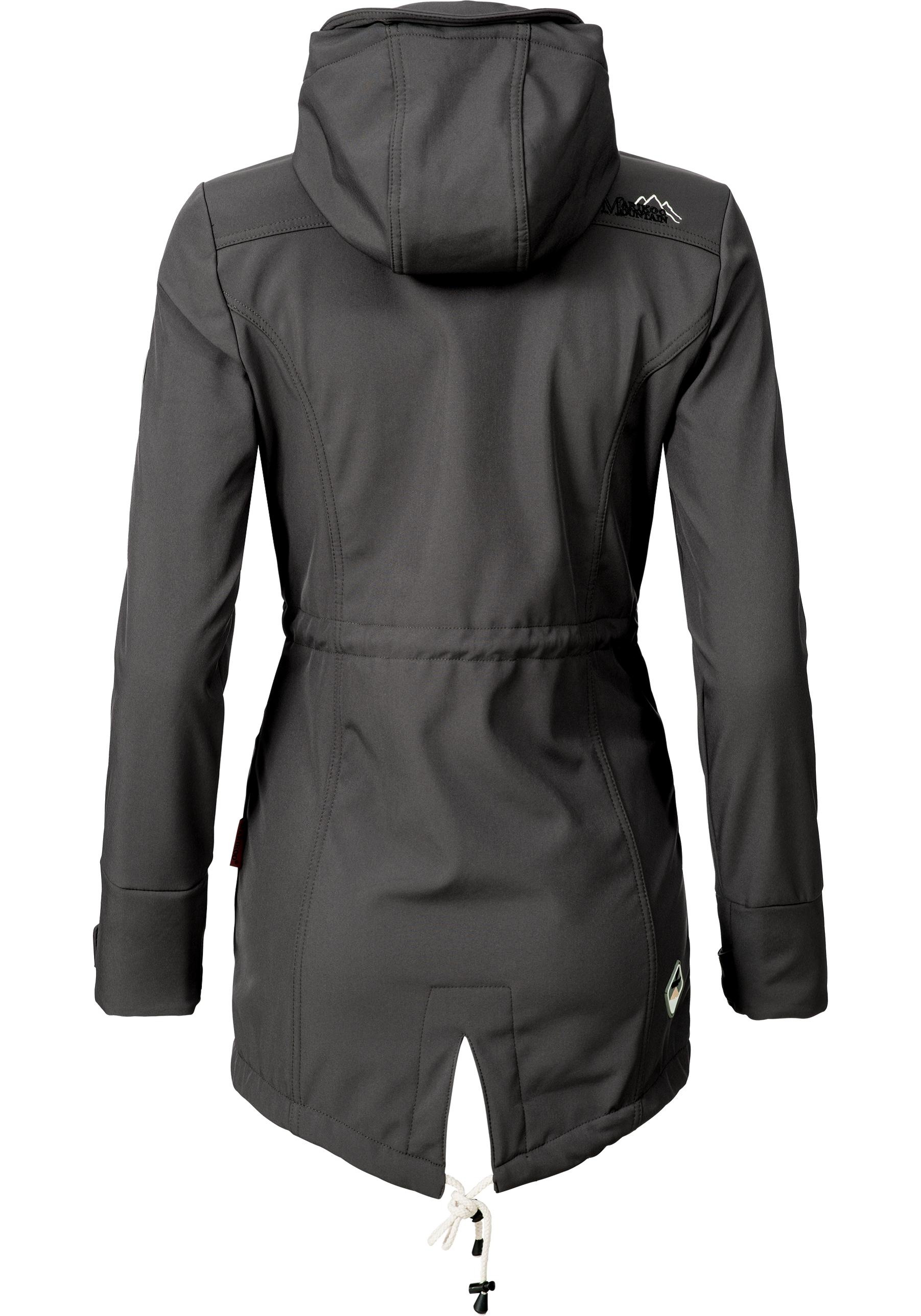 Marikoo Funktionsmantel »Zimtzicke«, Wasserdichter Softshell Parka mit Kapuze