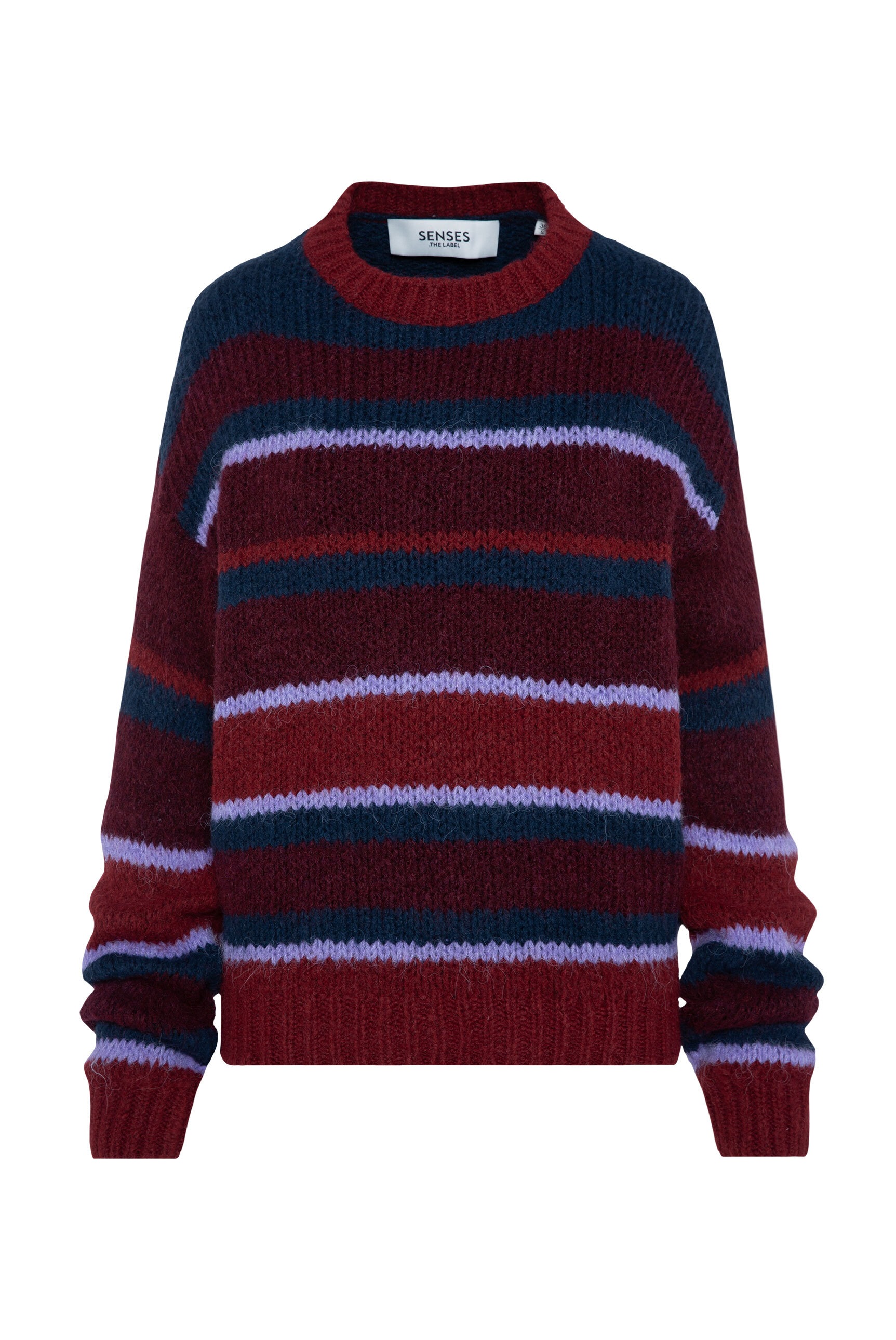 SENSES.THE LABEL Rundhalspullover, aus Flauschstrick