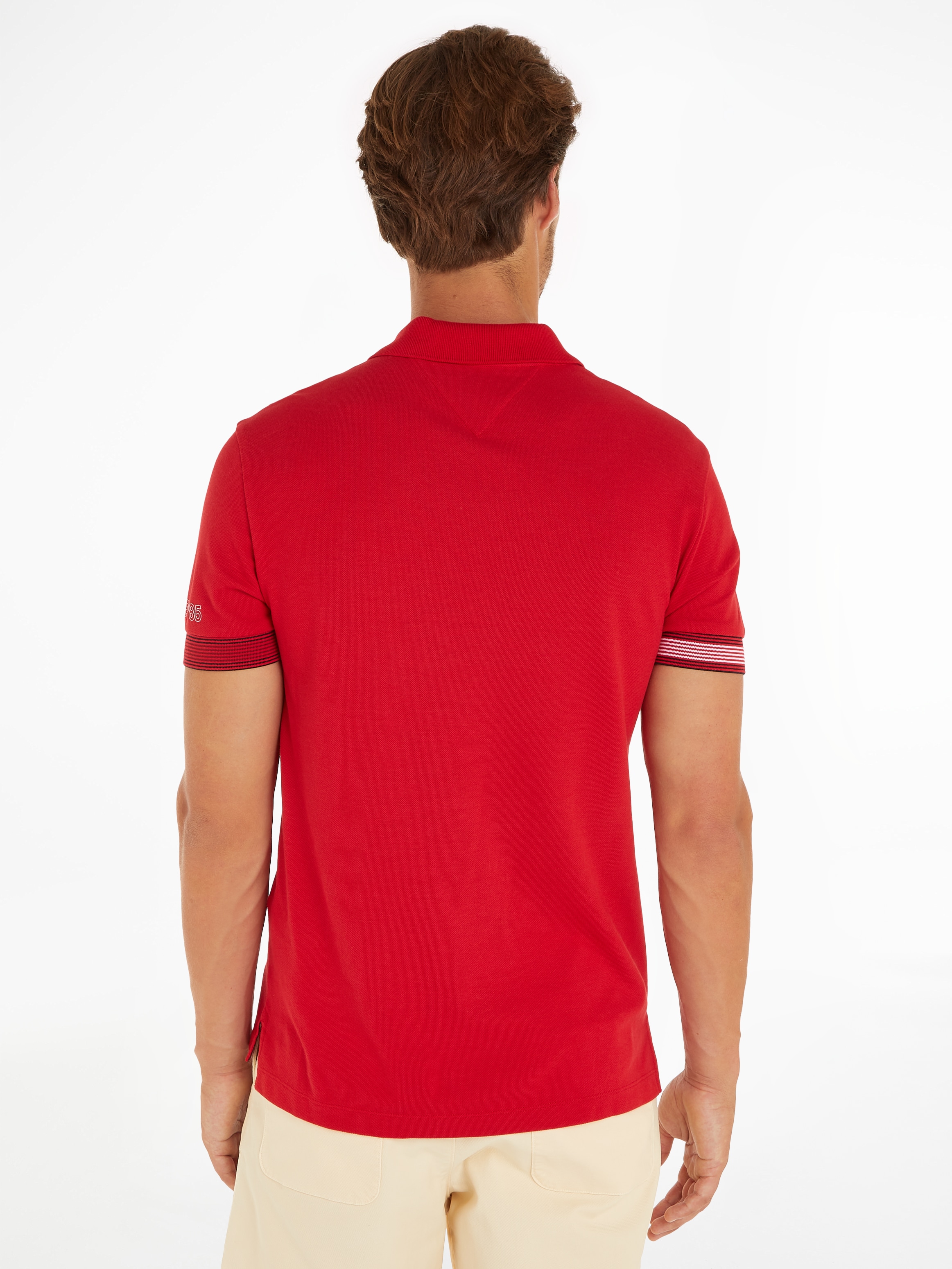 Tommy Hilfiger Poloshirt "FLAG CUFF SLIM POLO" günstig online kaufen