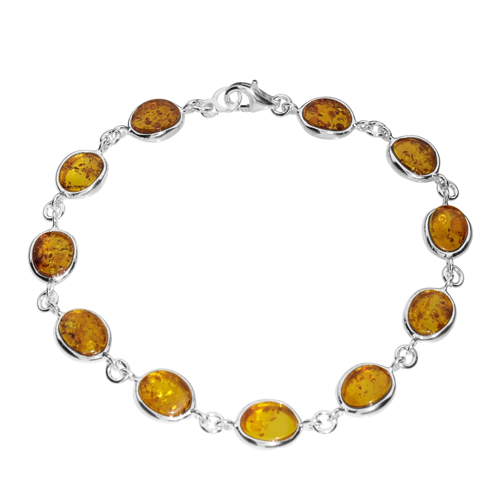 OSTSEE-SCHMUCK Damen Armband "Ostsee-Schmuck Armband Classic 8 x 6 mm Armband Classic 8 x 6 mm", 19cm, Silber 925 (Sterlingsilber), silber, Silber