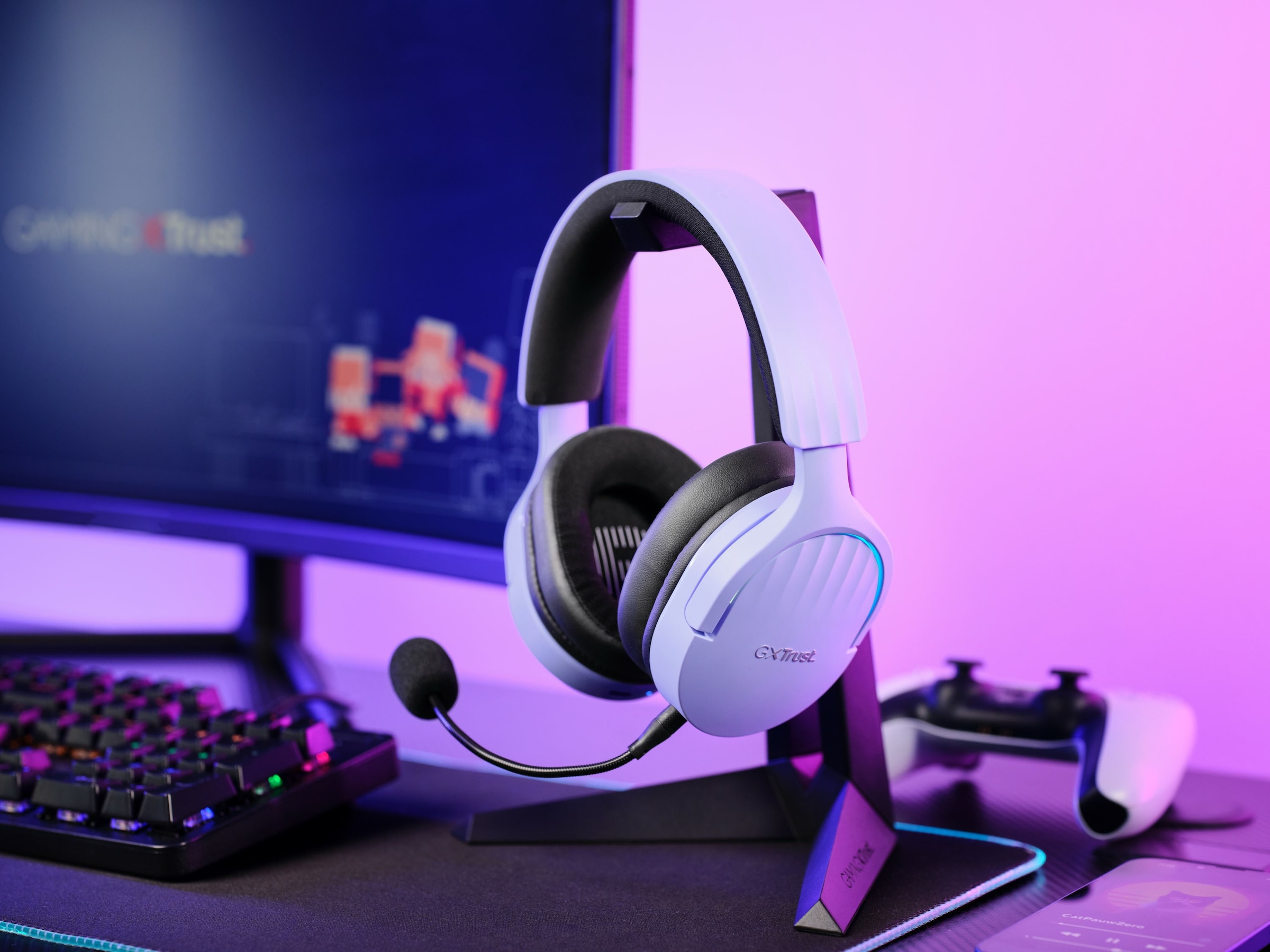Trust Gaming-Headset »GXT491 Fayzo«, A2DP Bluetooth, Mikrofon abnehmbar-Noise-Cancelling