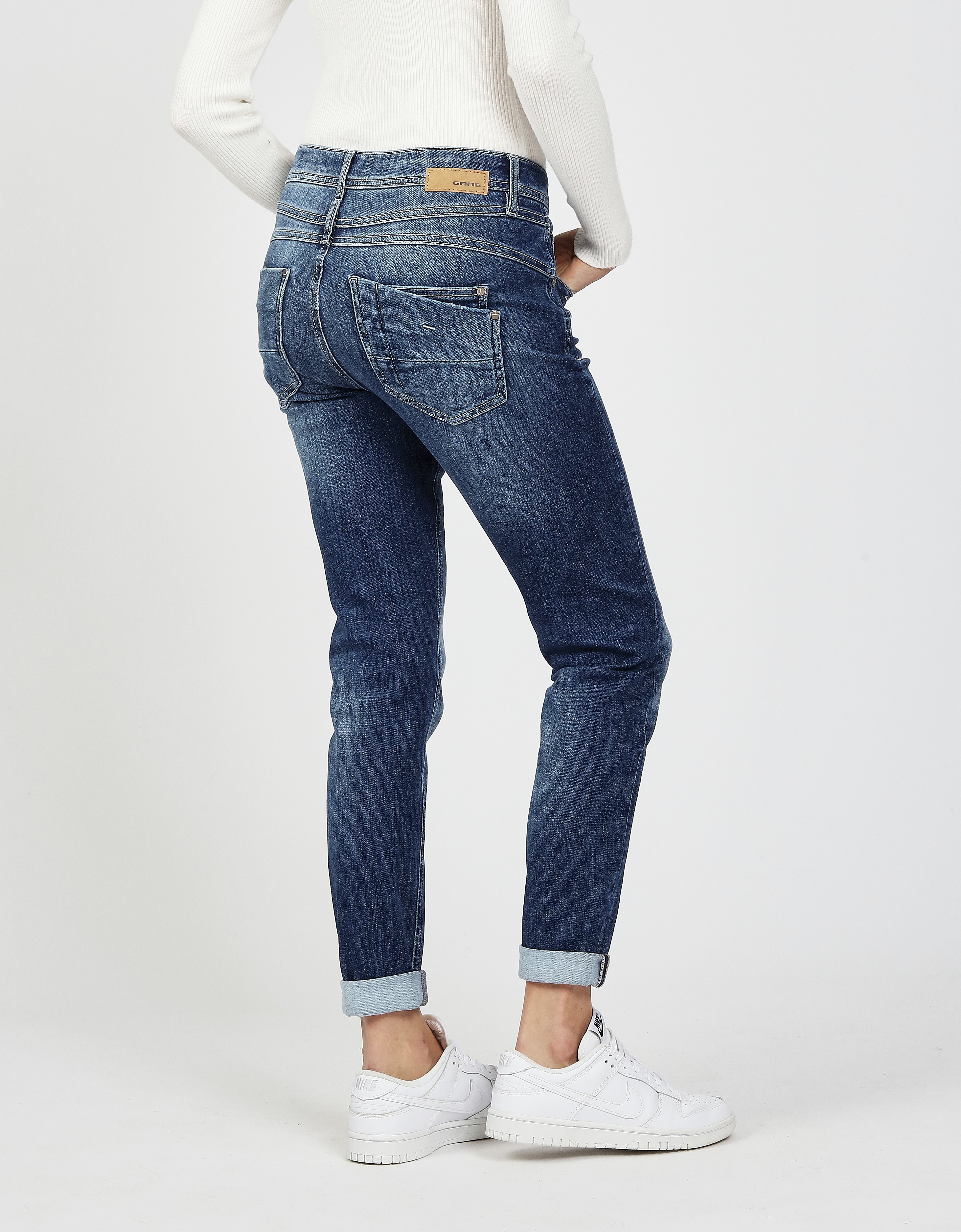 GANG Skinny-fit-Jeans "94AMELIE SKINNY" aus Sweat Denim