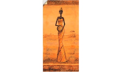 Wandbild »Afrikanische Eleganz III«, Frau, (1 St.)