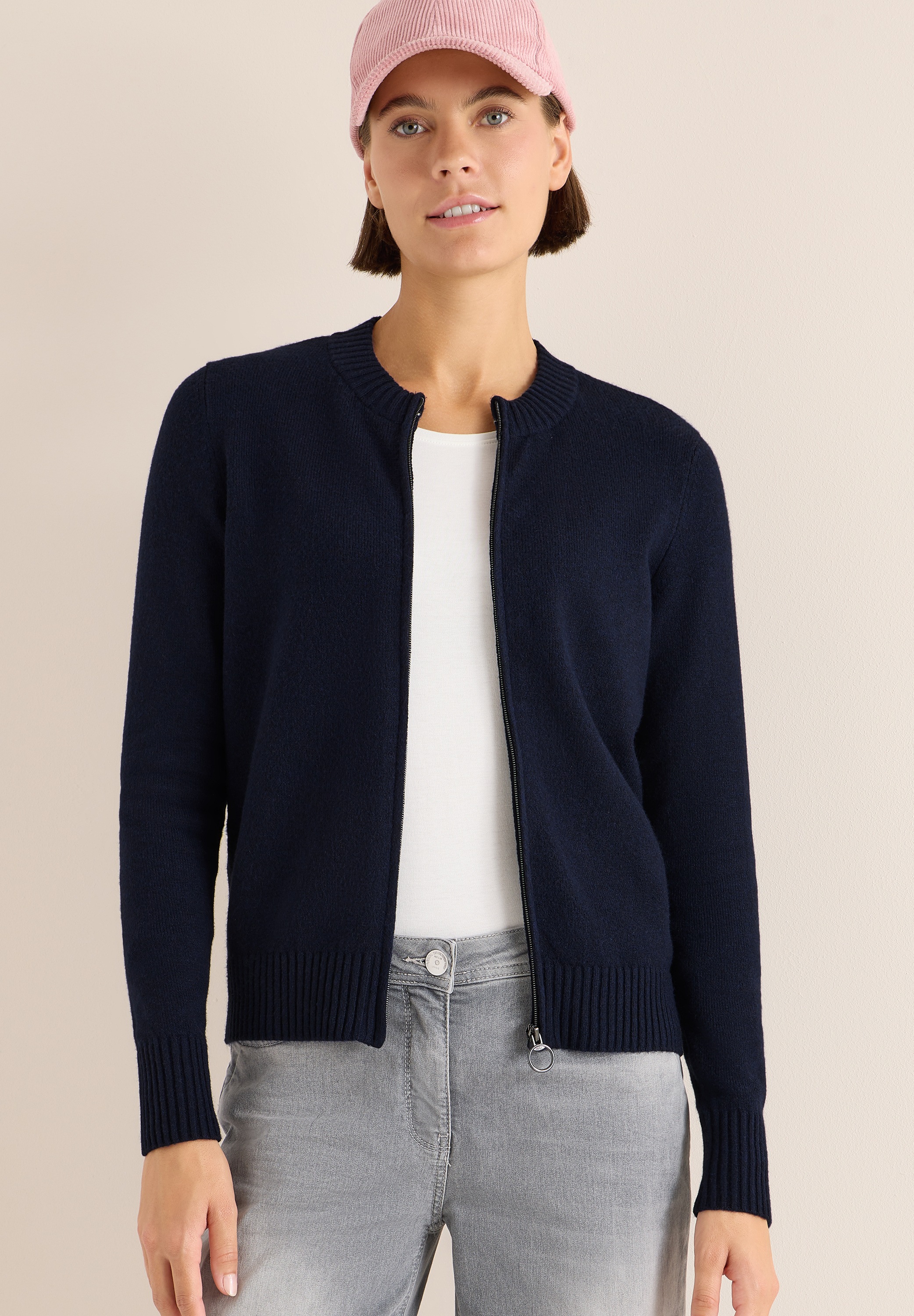 Cecil Cardigan mit Rippbündchen günstig online kaufen
