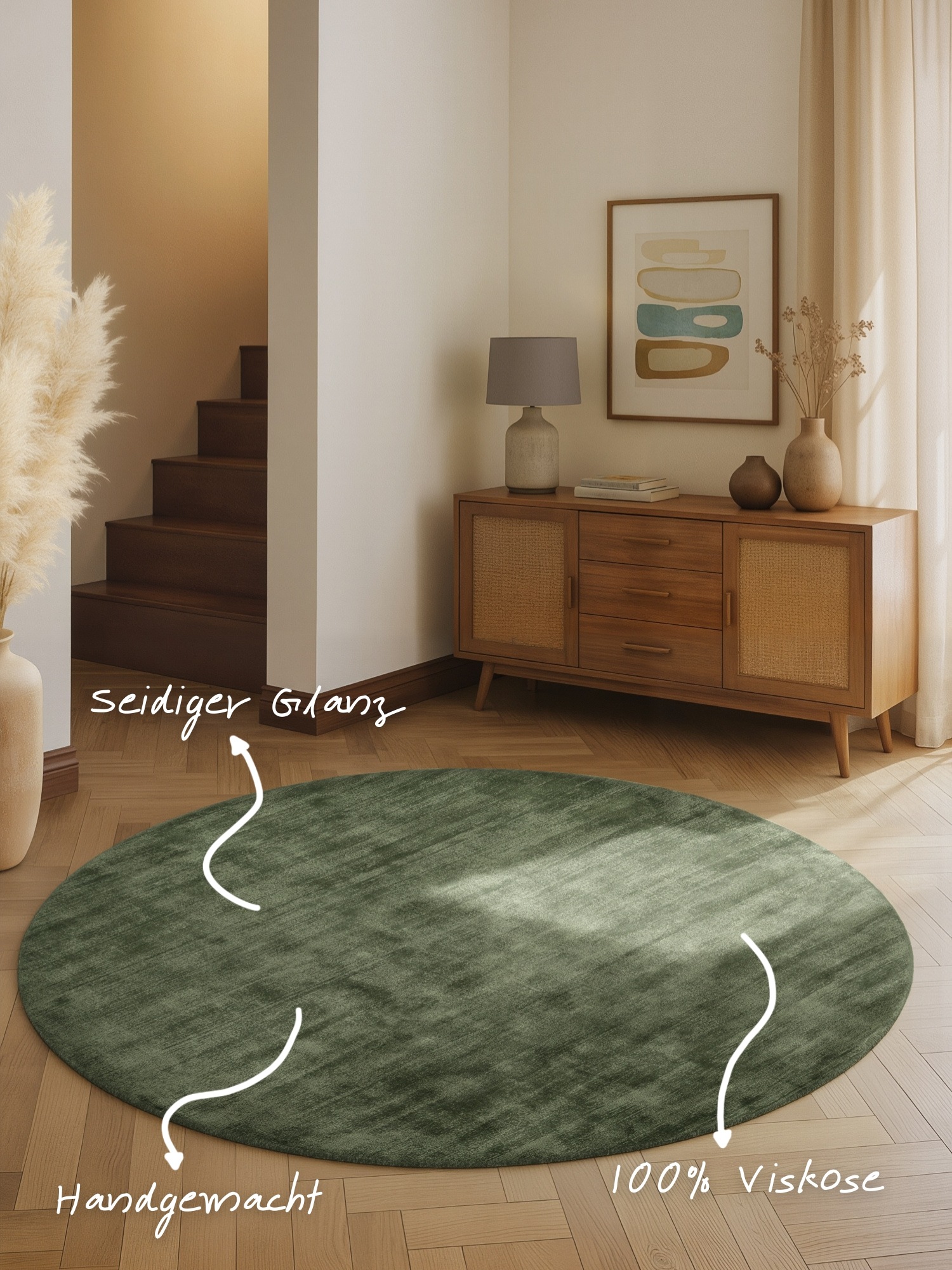 Vikosa Jane Rug Green 200cm 2