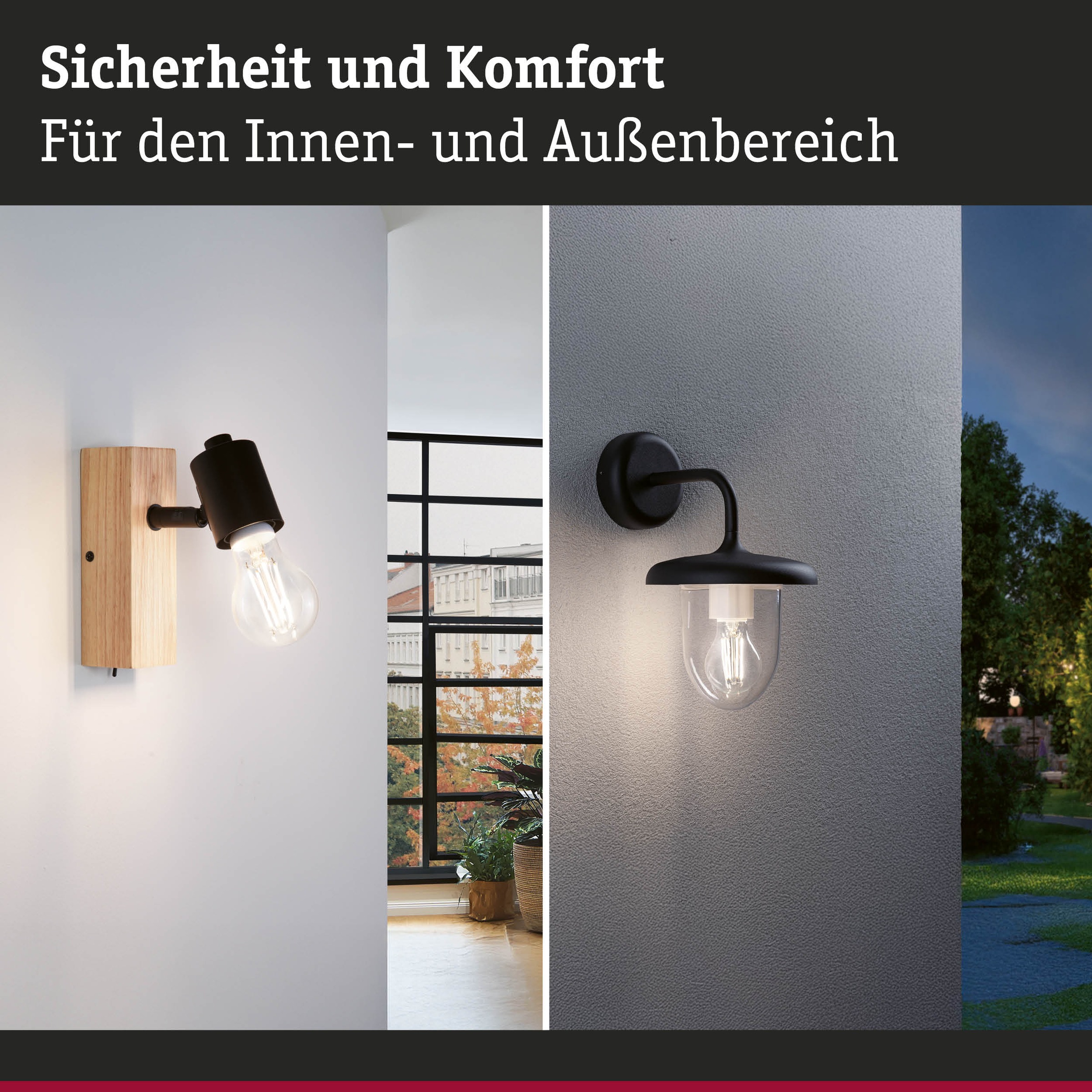 Paulmann LED-Filament »AGL Motion & Daylight Sensor 806lm 2700K 7W klar 230V« E27 1 Stk. Warmweiß Daylight Sensor