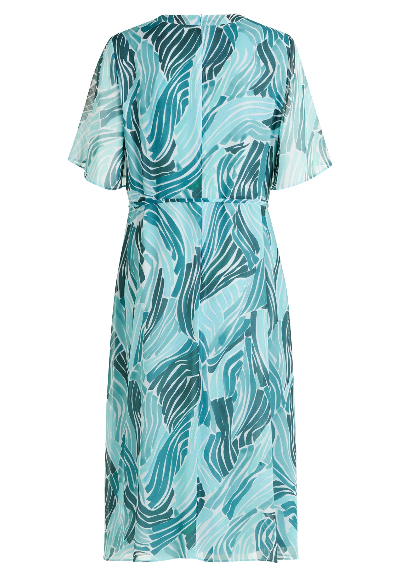 Betty&Co Chiffonkleid »Damen mit Flügelärmeln« Ohne Tasche Druck