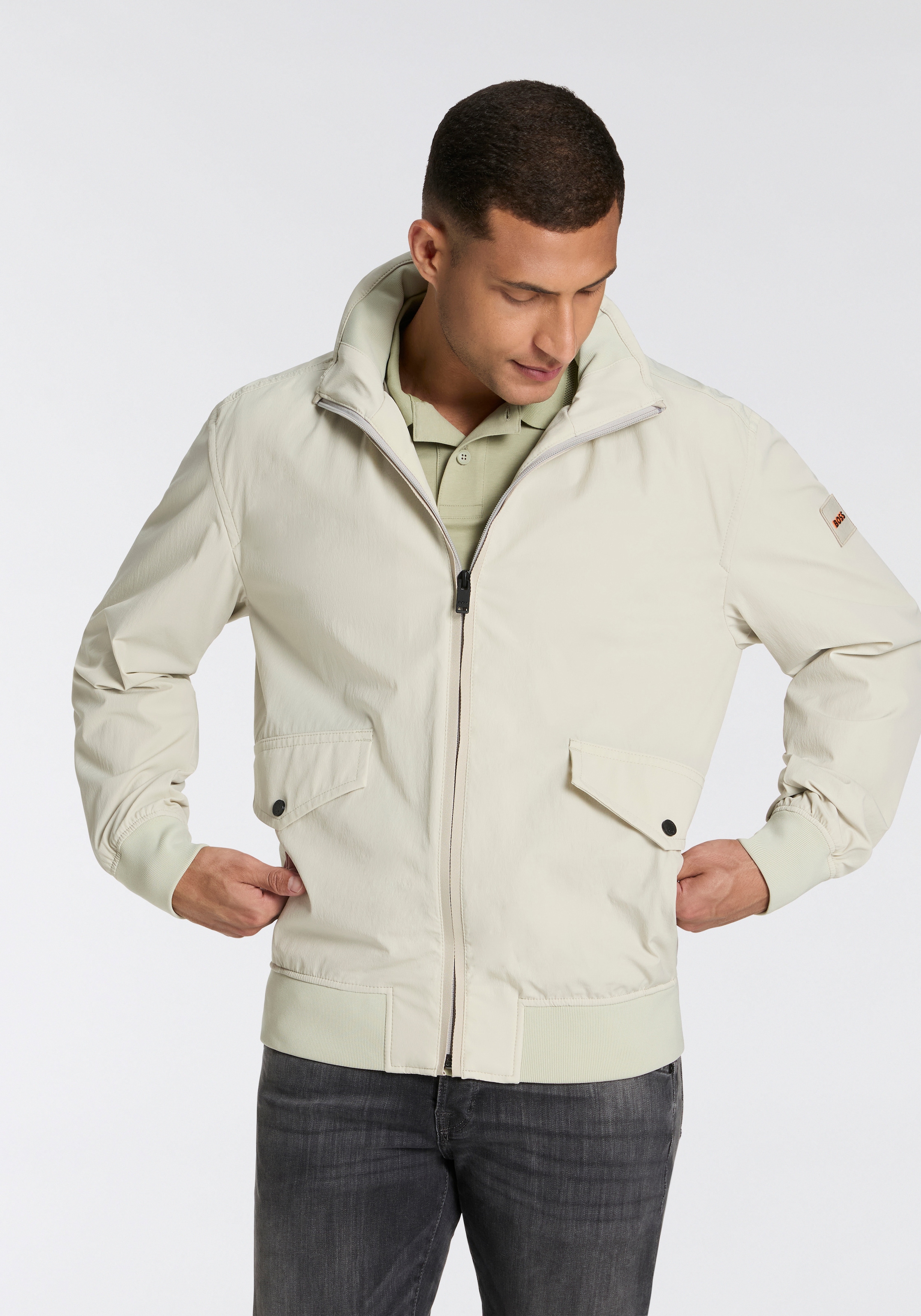 BOSS ORANGE Blouson "Ohice", mit Strickbündchen günstig online kaufen