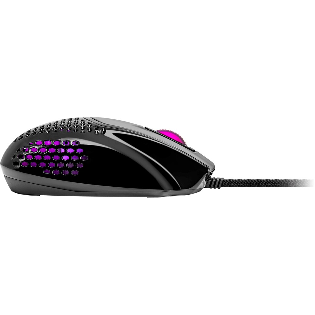 COOLER MASTER Gaming-Maus »MasterMouse Gaming Mouse MM720 glänzend schwarz«, kabelgebunden